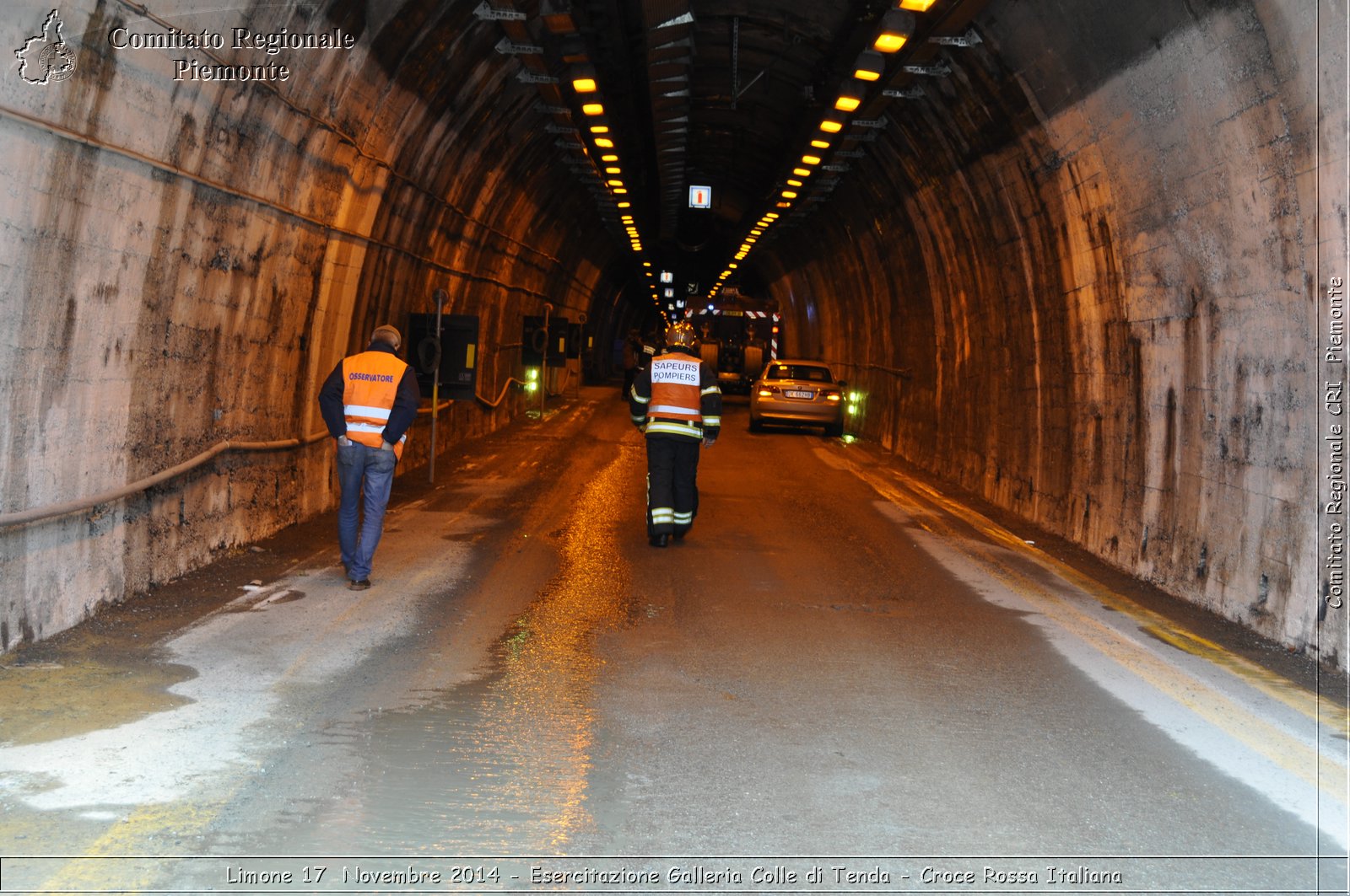 Limone 17 Novembre 2014 - Esercitazione Galleria Colle di Tenda - Croce Rossa Italiana- Comitato Regionale del Piemonte