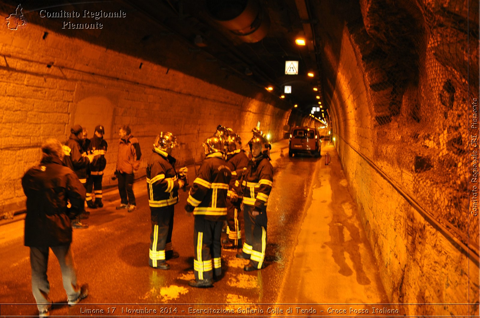 Limone 17 Novembre 2014 - Esercitazione Galleria Colle di Tenda - Croce Rossa Italiana- Comitato Regionale del Piemonte