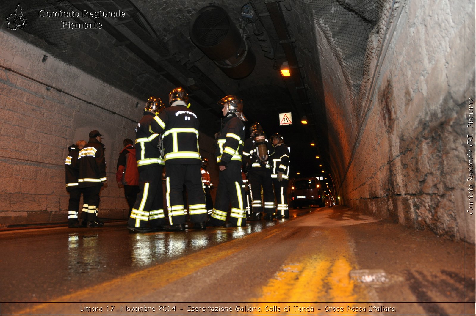 Limone 17 Novembre 2014 - Esercitazione Galleria Colle di Tenda - Croce Rossa Italiana- Comitato Regionale del Piemonte