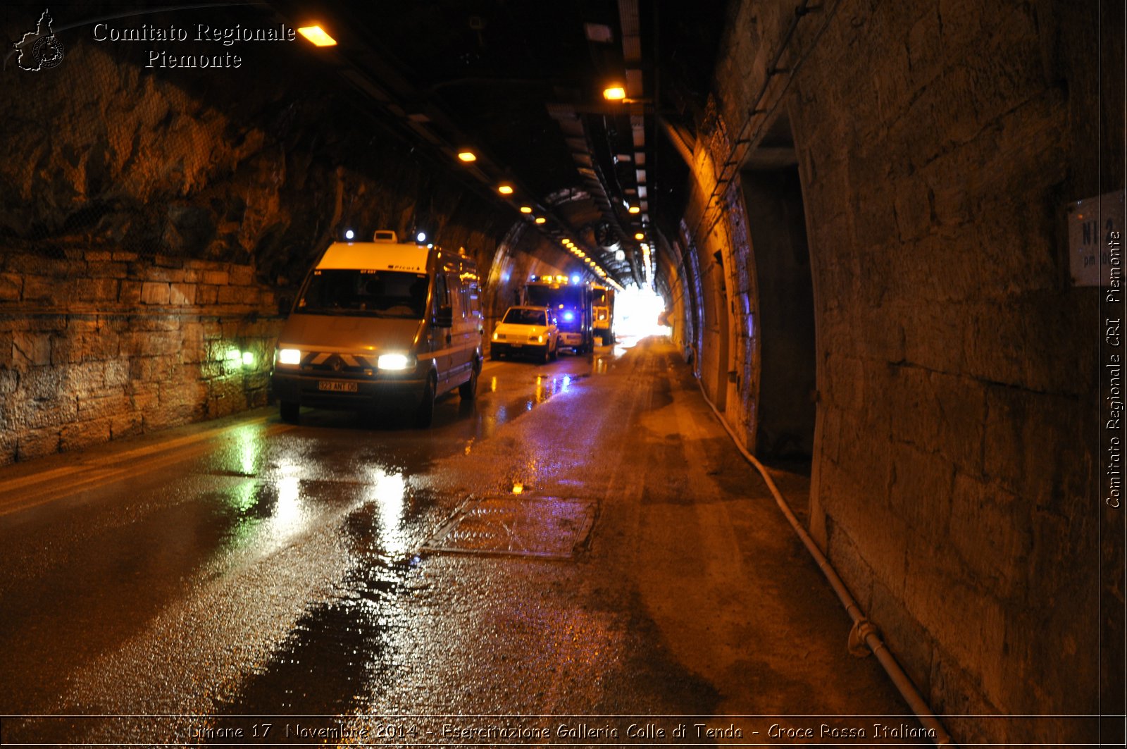 Limone 17 Novembre 2014 - Esercitazione Galleria Colle di Tenda - Croce Rossa Italiana- Comitato Regionale del Piemonte