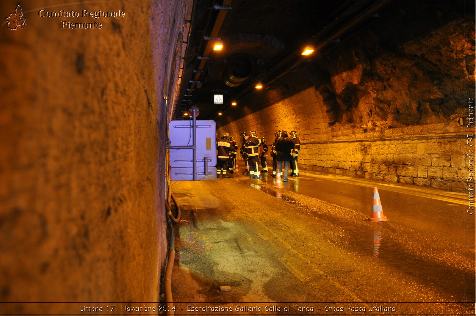 Limone 17 Novembre 2014 - Esercitazione Galleria Colle di Tenda - Croce Rossa Italiana- Comitato Regionale del Piemonte