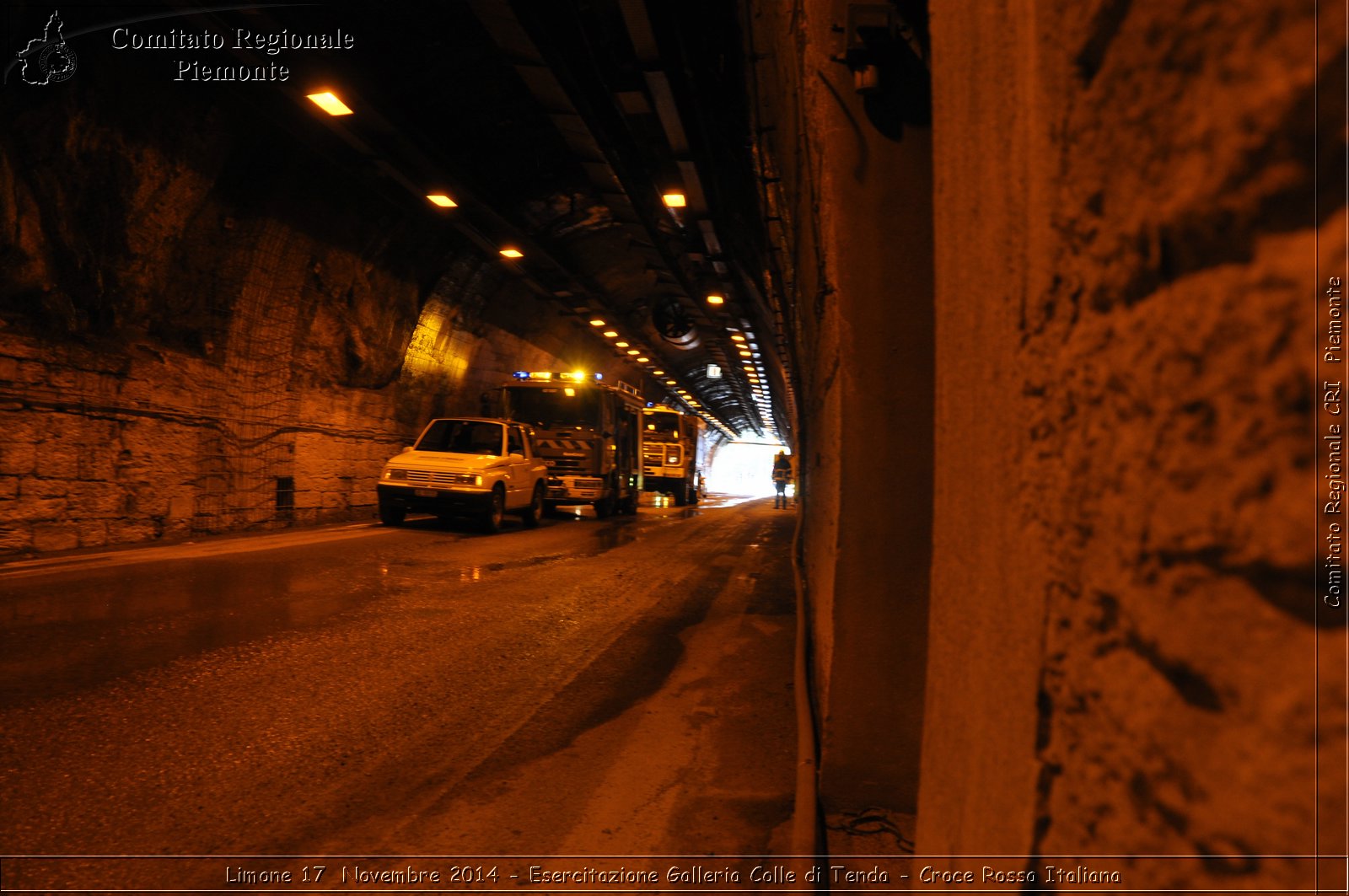 Limone 17 Novembre 2014 - Esercitazione Galleria Colle di Tenda - Croce Rossa Italiana- Comitato Regionale del Piemonte