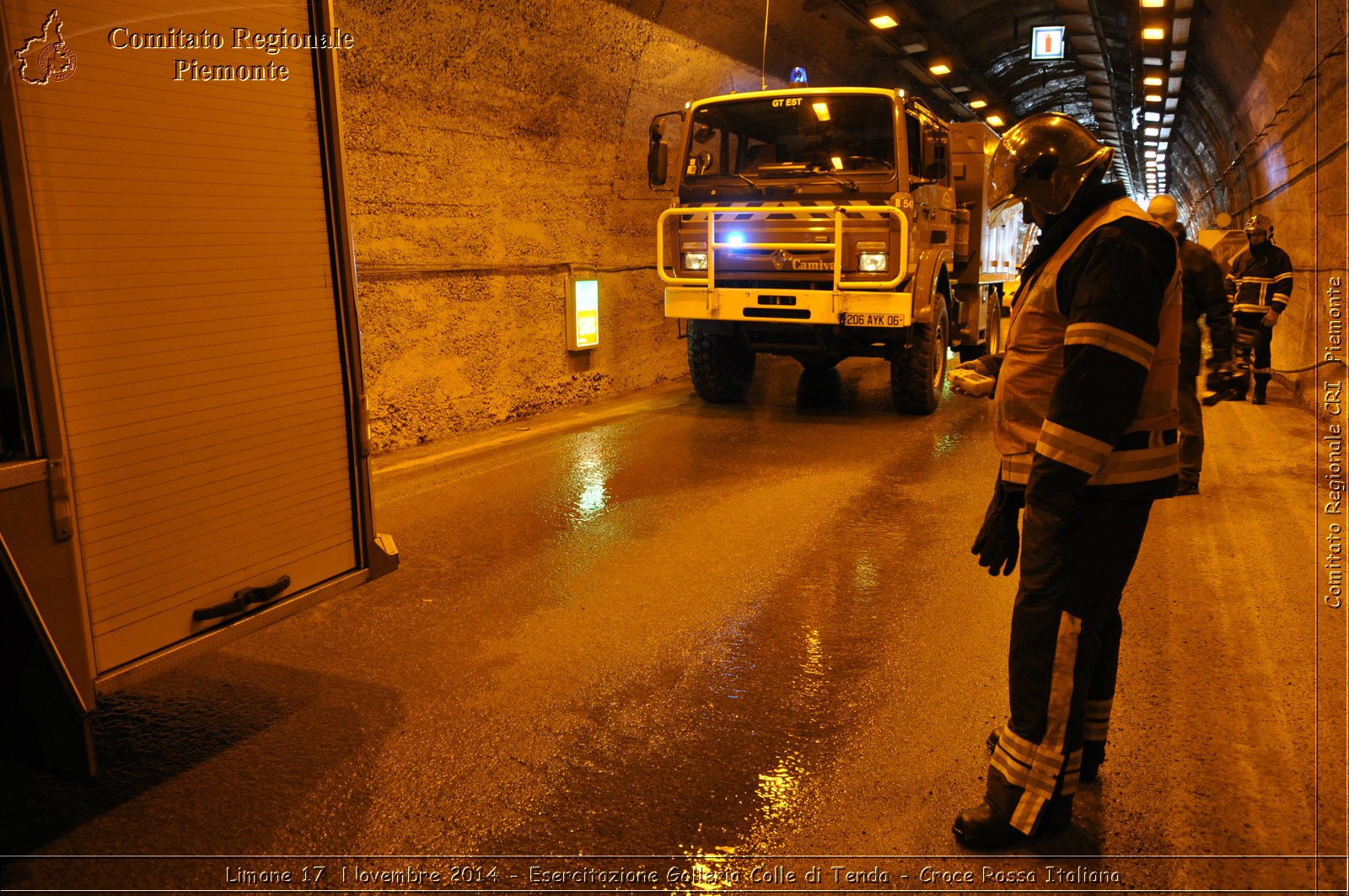 Limone 17 Novembre 2014 - Esercitazione Galleria Colle di Tenda - Croce Rossa Italiana- Comitato Regionale del Piemonte