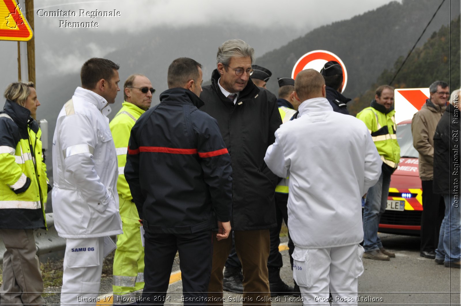 Limone 17 Novembre 2014 - Esercitazione Galleria Colle di Tenda - Croce Rossa Italiana- Comitato Regionale del Piemonte