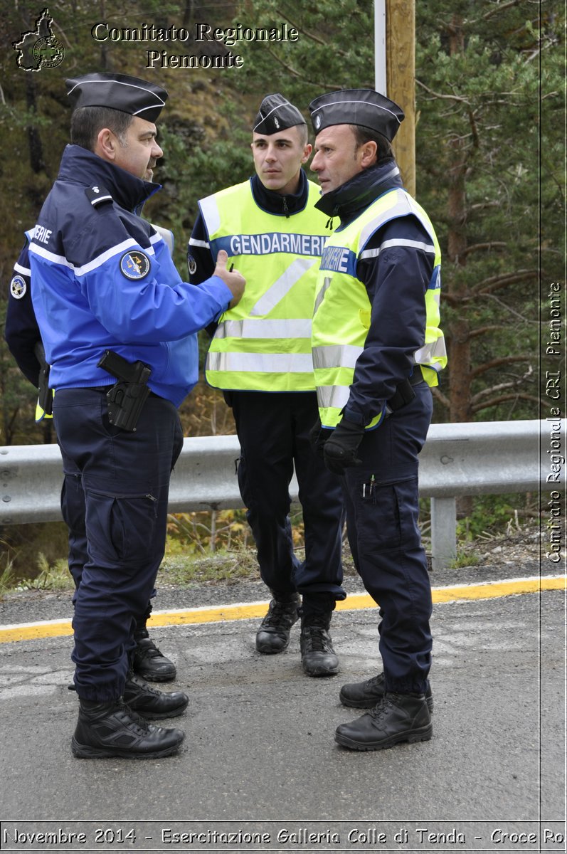 Limone 17 Novembre 2014 - Esercitazione Galleria Colle di Tenda - Croce Rossa Italiana- Comitato Regionale del Piemonte