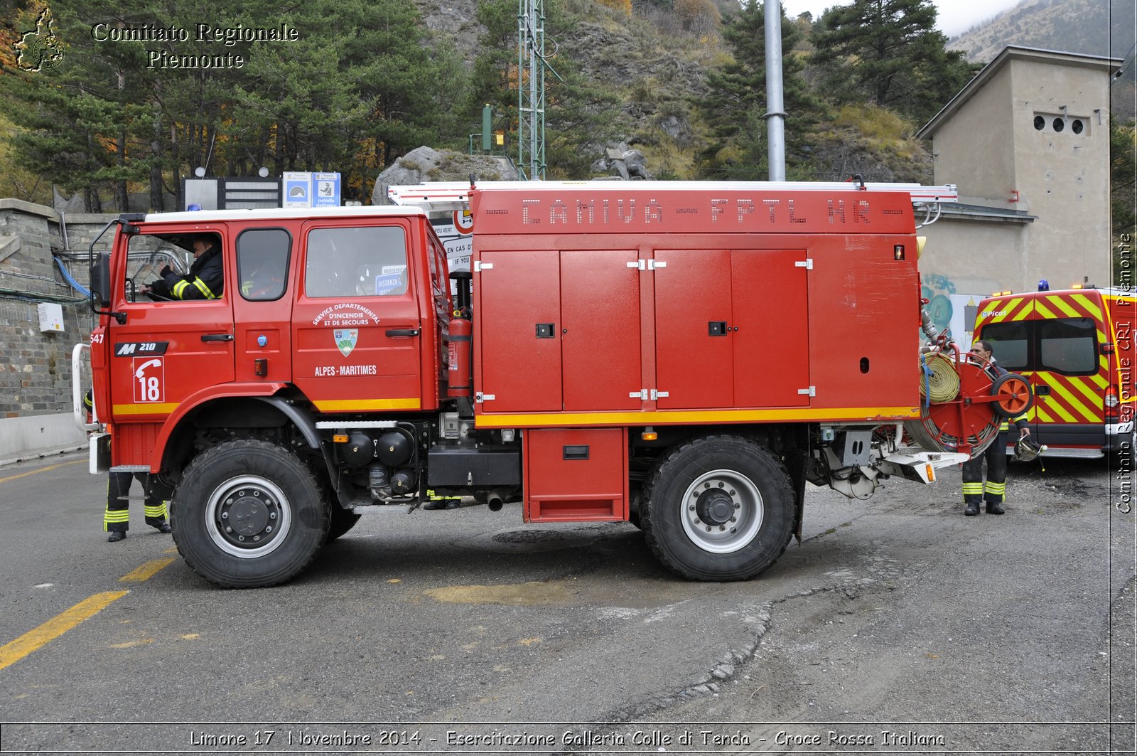 Limone 17 Novembre 2014 - Esercitazione Galleria Colle di Tenda - Croce Rossa Italiana- Comitato Regionale del Piemonte