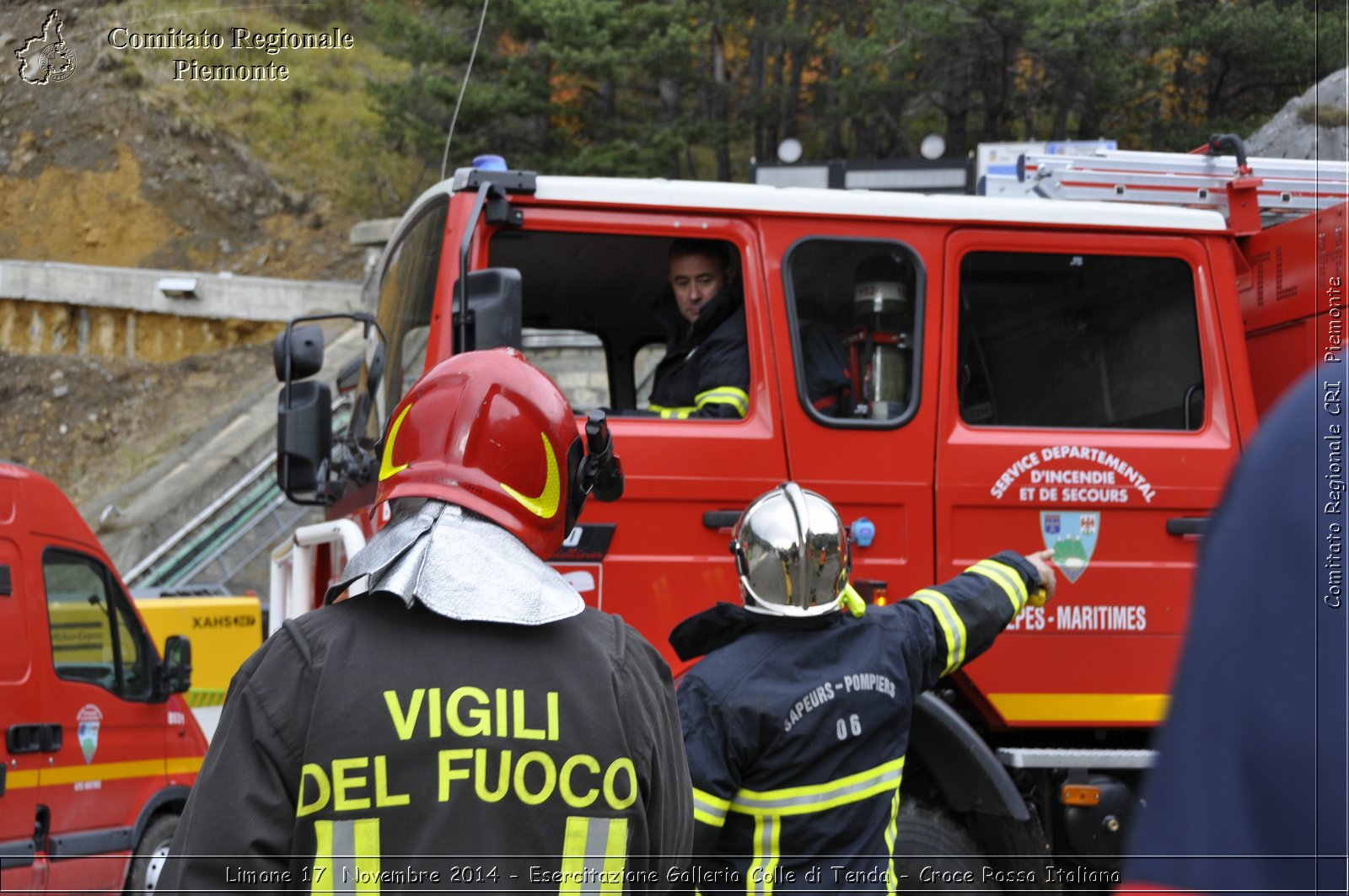 Limone 17 Novembre 2014 - Esercitazione Galleria Colle di Tenda - Croce Rossa Italiana- Comitato Regionale del Piemonte