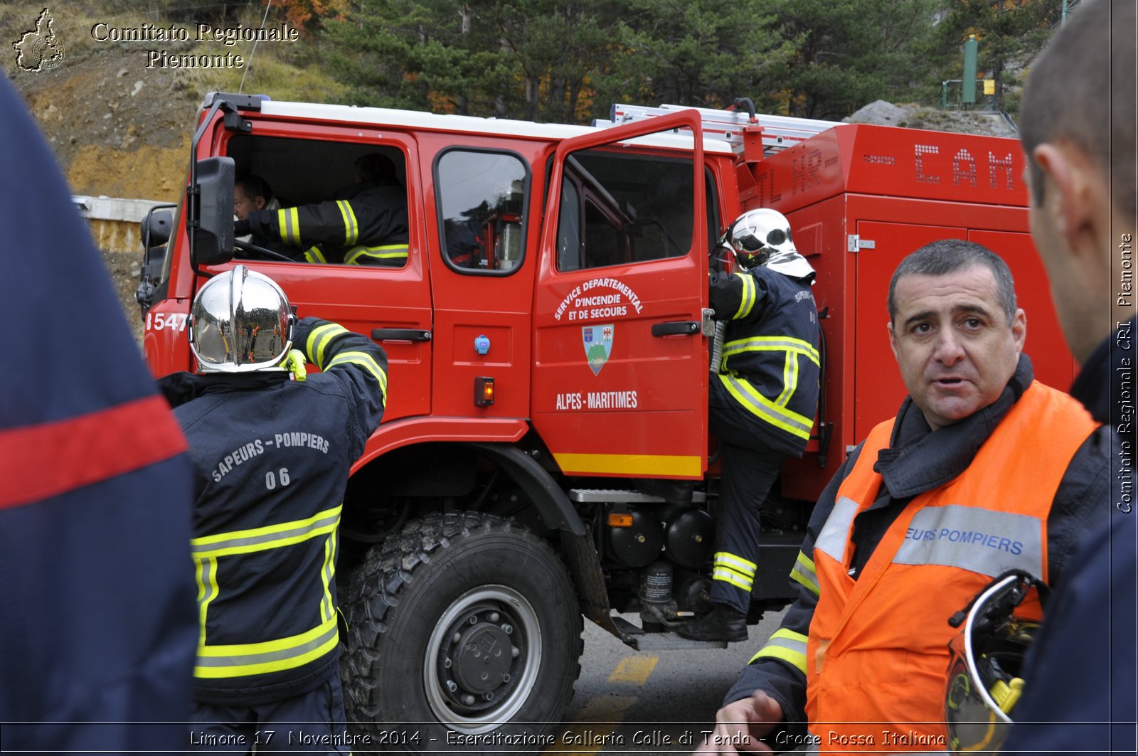 Limone 17 Novembre 2014 - Esercitazione Galleria Colle di Tenda - Croce Rossa Italiana- Comitato Regionale del Piemonte