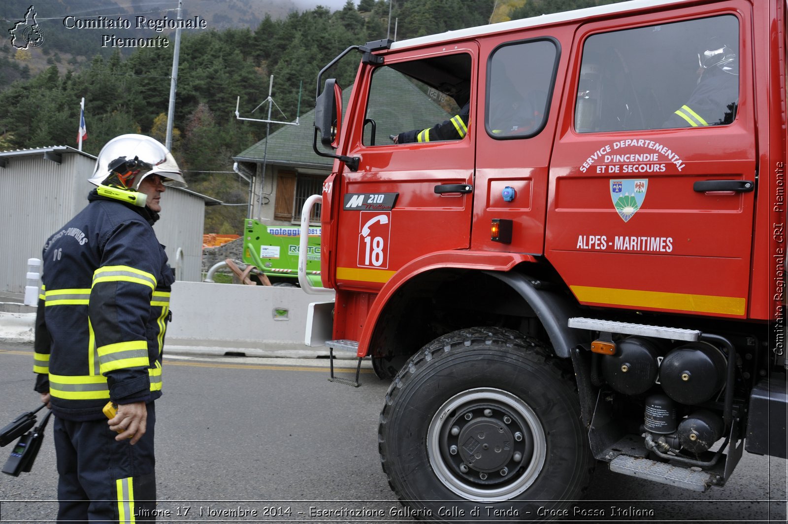 Limone 17 Novembre 2014 - Esercitazione Galleria Colle di Tenda - Croce Rossa Italiana- Comitato Regionale del Piemonte