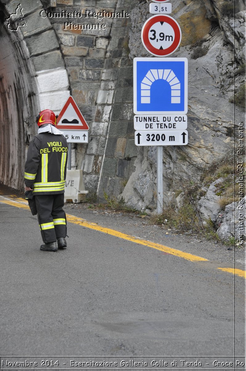 Limone 17 Novembre 2014 - Esercitazione Galleria Colle di Tenda - Croce Rossa Italiana- Comitato Regionale del Piemonte