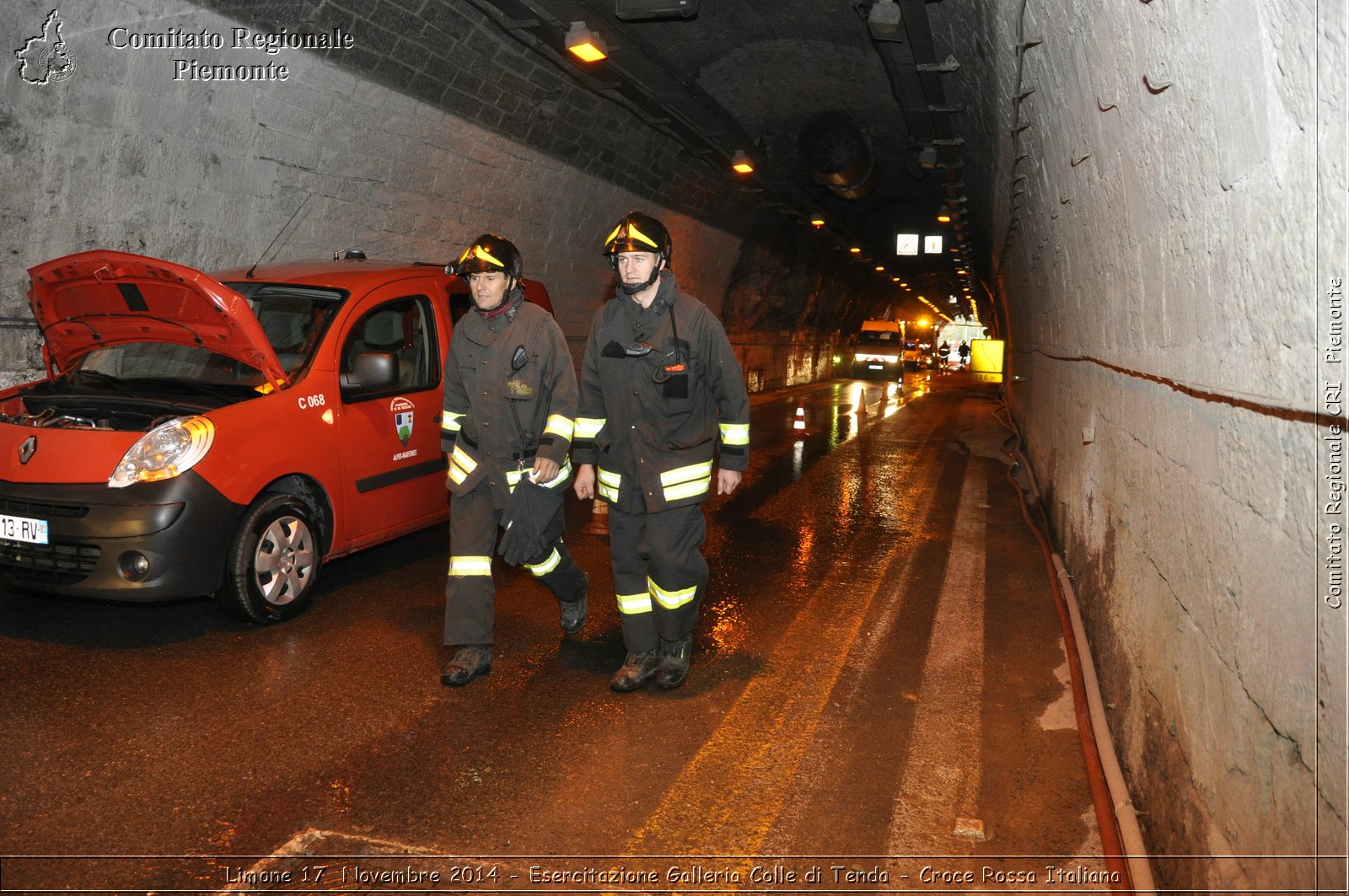 Limone 17 Novembre 2014 - Esercitazione Galleria Colle di Tenda - Croce Rossa Italiana- Comitato Regionale del Piemonte