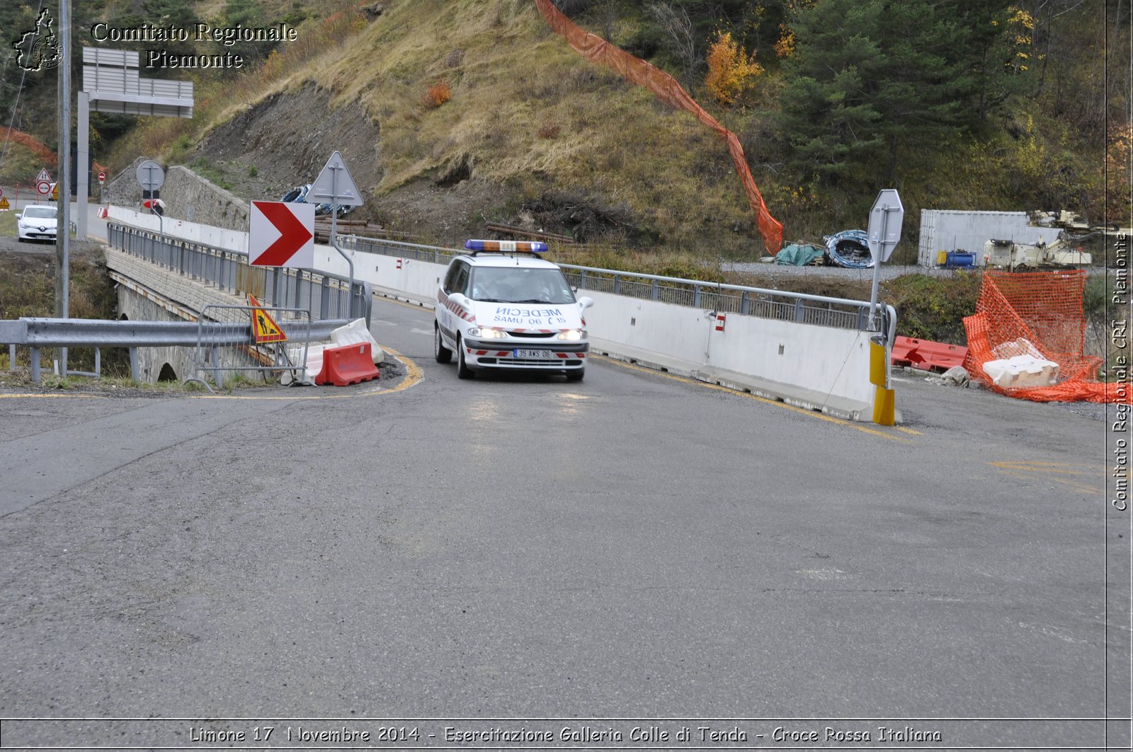 Limone 17 Novembre 2014 - Esercitazione Galleria Colle di Tenda - Croce Rossa Italiana- Comitato Regionale del Piemonte