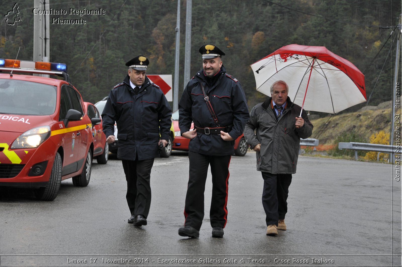 Limone 17 Novembre 2014 - Esercitazione Galleria Colle di Tenda - Croce Rossa Italiana- Comitato Regionale del Piemonte