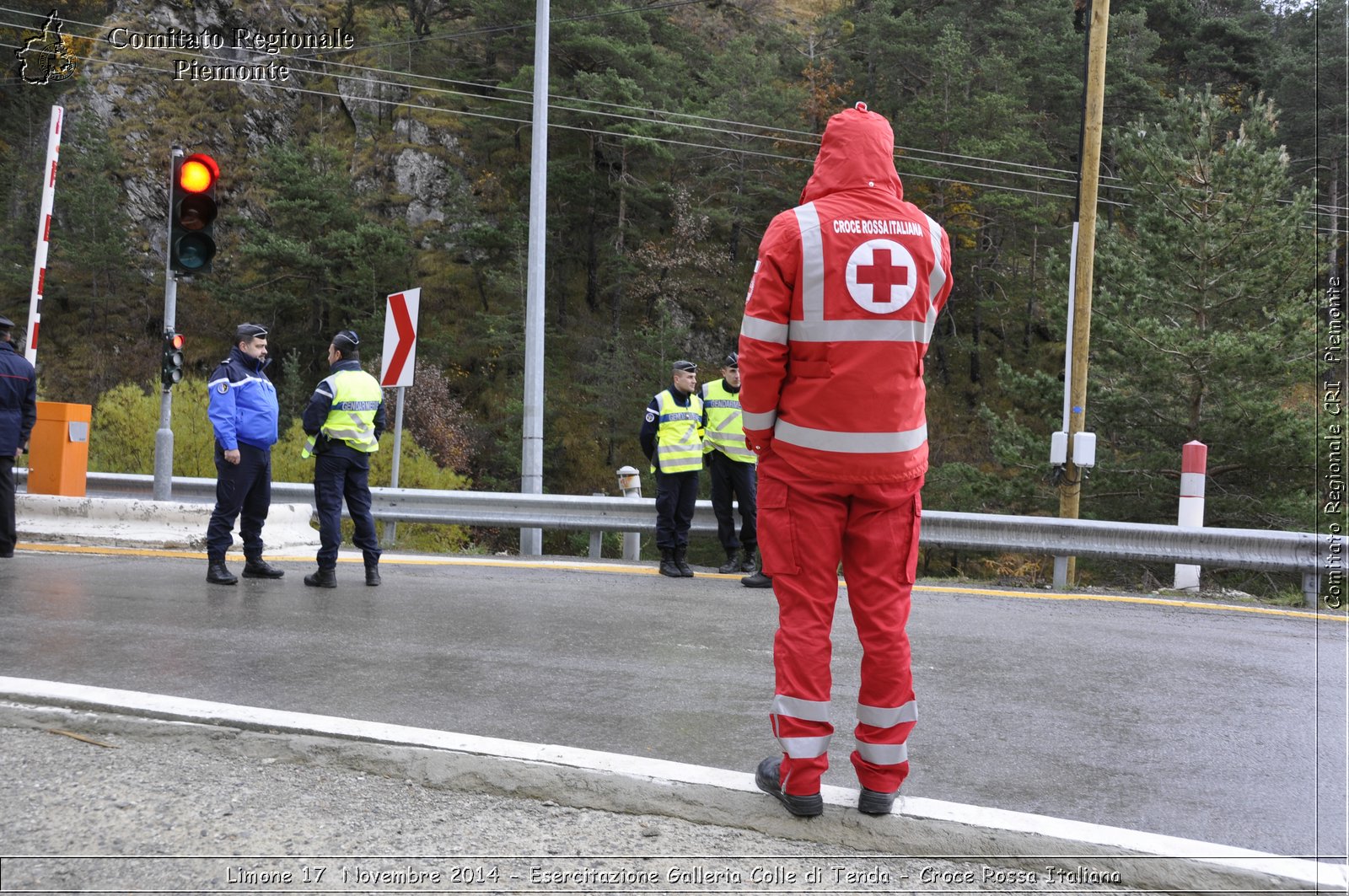 Limone 17 Novembre 2014 - Esercitazione Galleria Colle di Tenda - Croce Rossa Italiana- Comitato Regionale del Piemonte