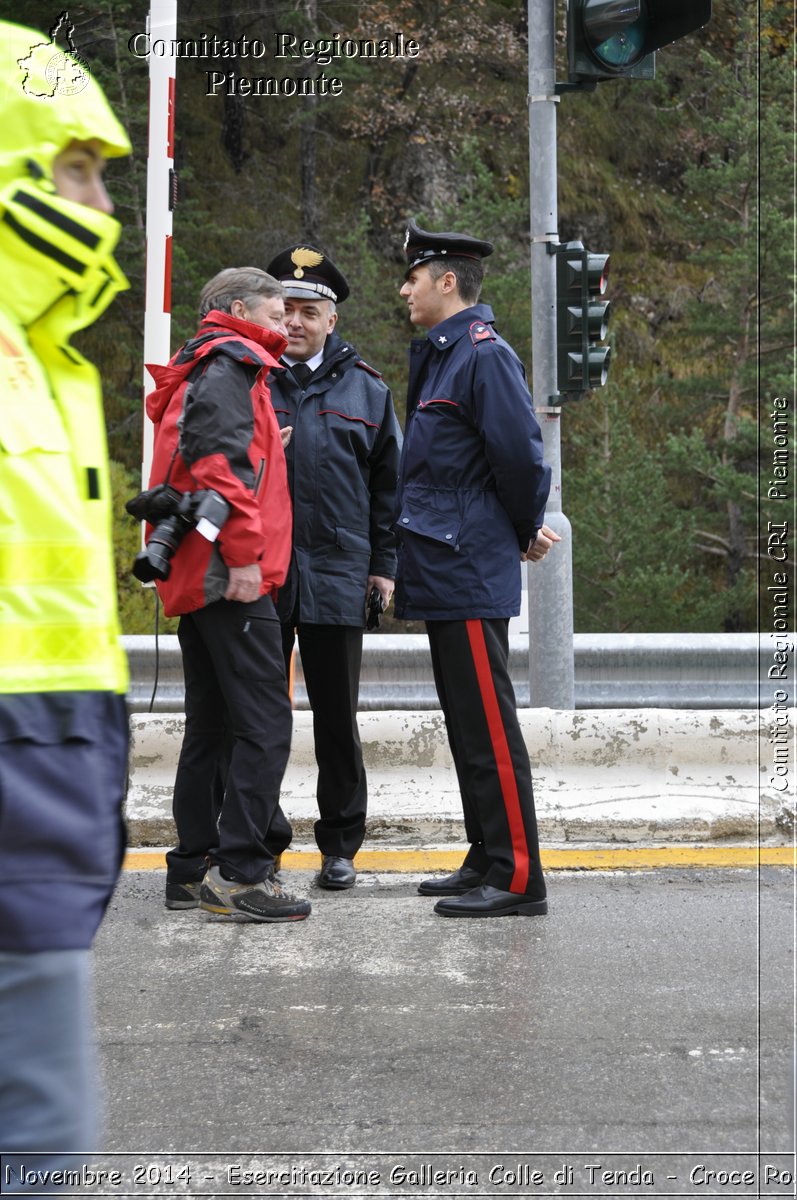 Limone 17 Novembre 2014 - Esercitazione Galleria Colle di Tenda - Croce Rossa Italiana- Comitato Regionale del Piemonte