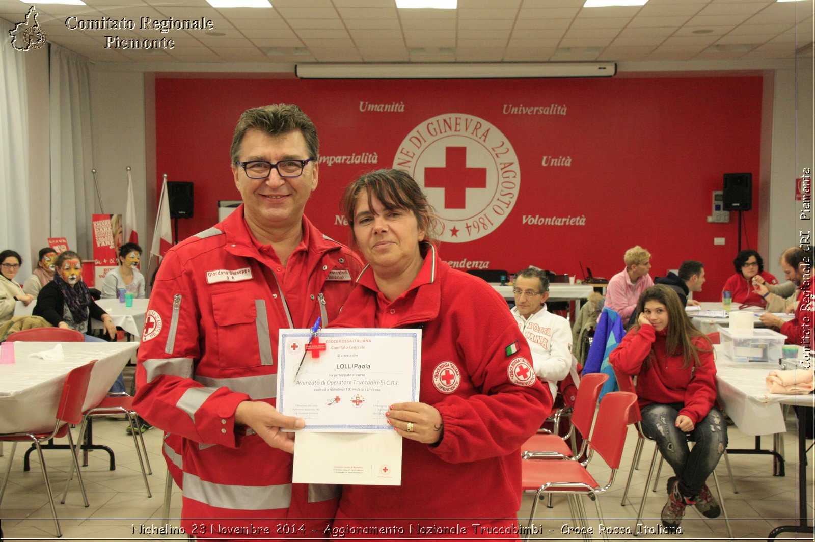 Nichelino 23 Novembre 2014 - Aggiornamento Nazionale Truccabimbi - Croce Rossa Italiana- Comitato Regionale del Piemonte