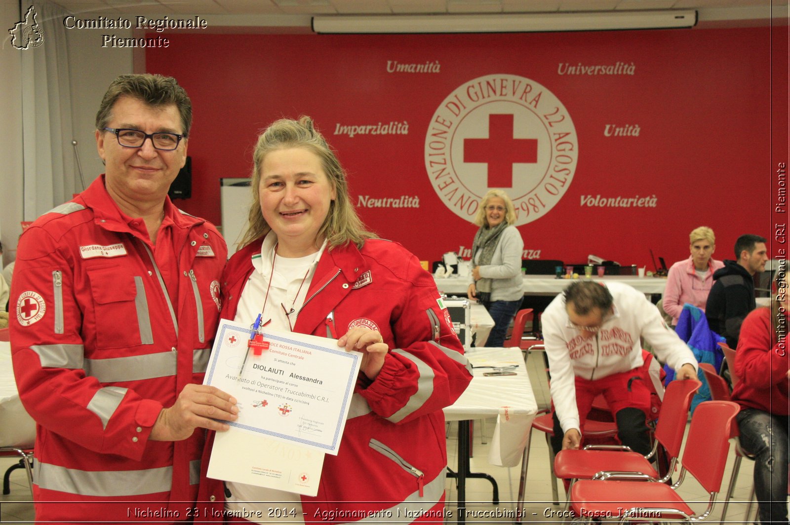 Nichelino 23 Novembre 2014 - Aggiornamento Nazionale Truccabimbi - Croce Rossa Italiana- Comitato Regionale del Piemonte