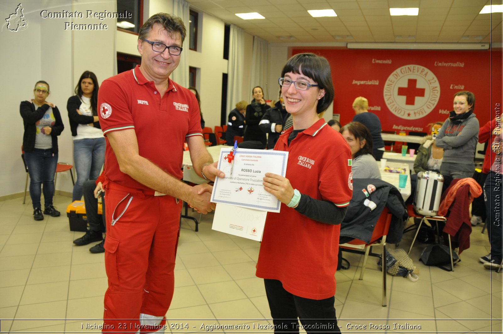 Nichelino 23 Novembre 2014 - Aggiornamento Nazionale Truccabimbi - Croce Rossa Italiana- Comitato Regionale del Piemonte