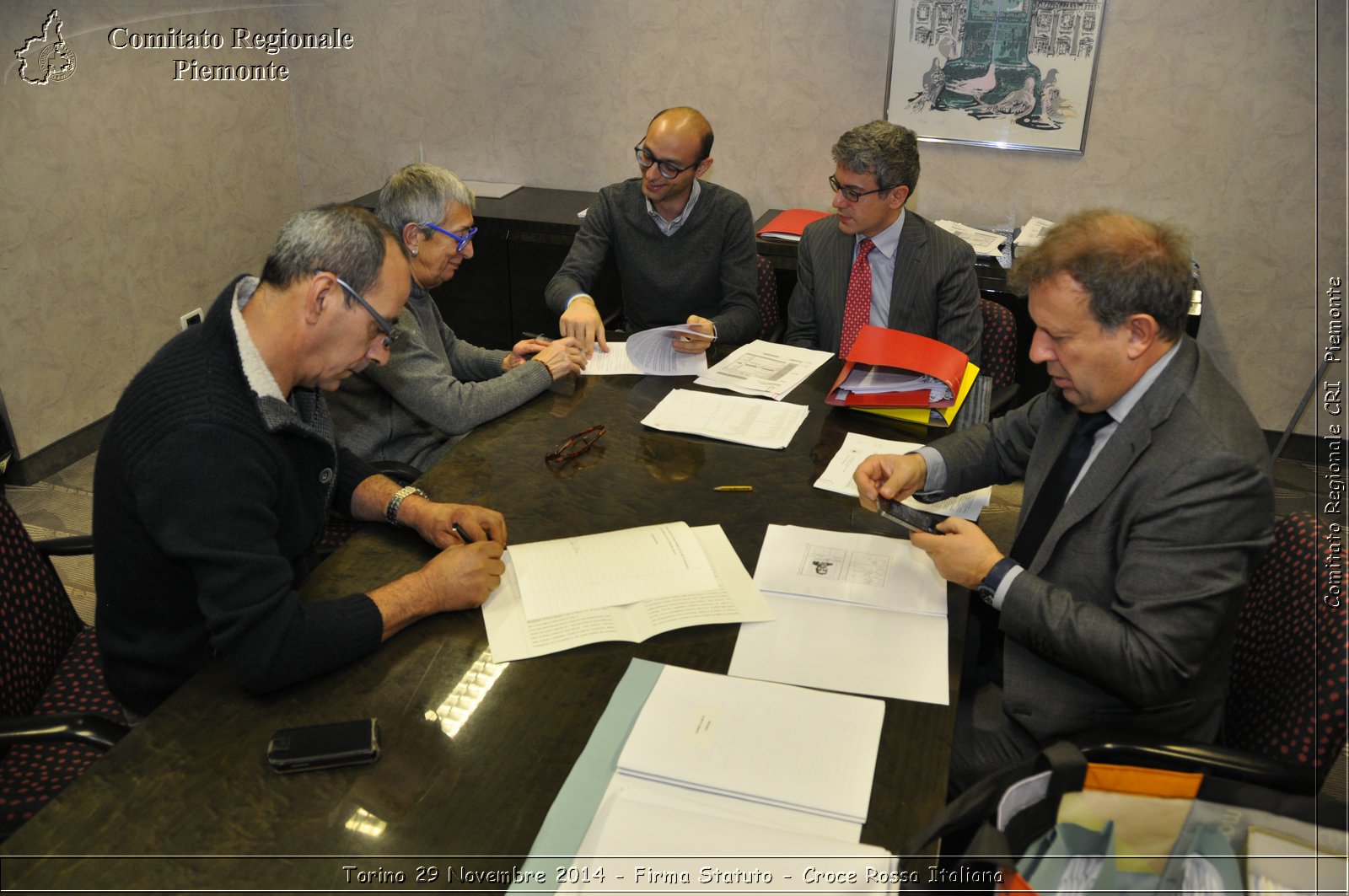 Torino 29 Novembre 2014 - Firma Statuto - Croce Rossa Italiana- Comitato Regionale del Piemonte