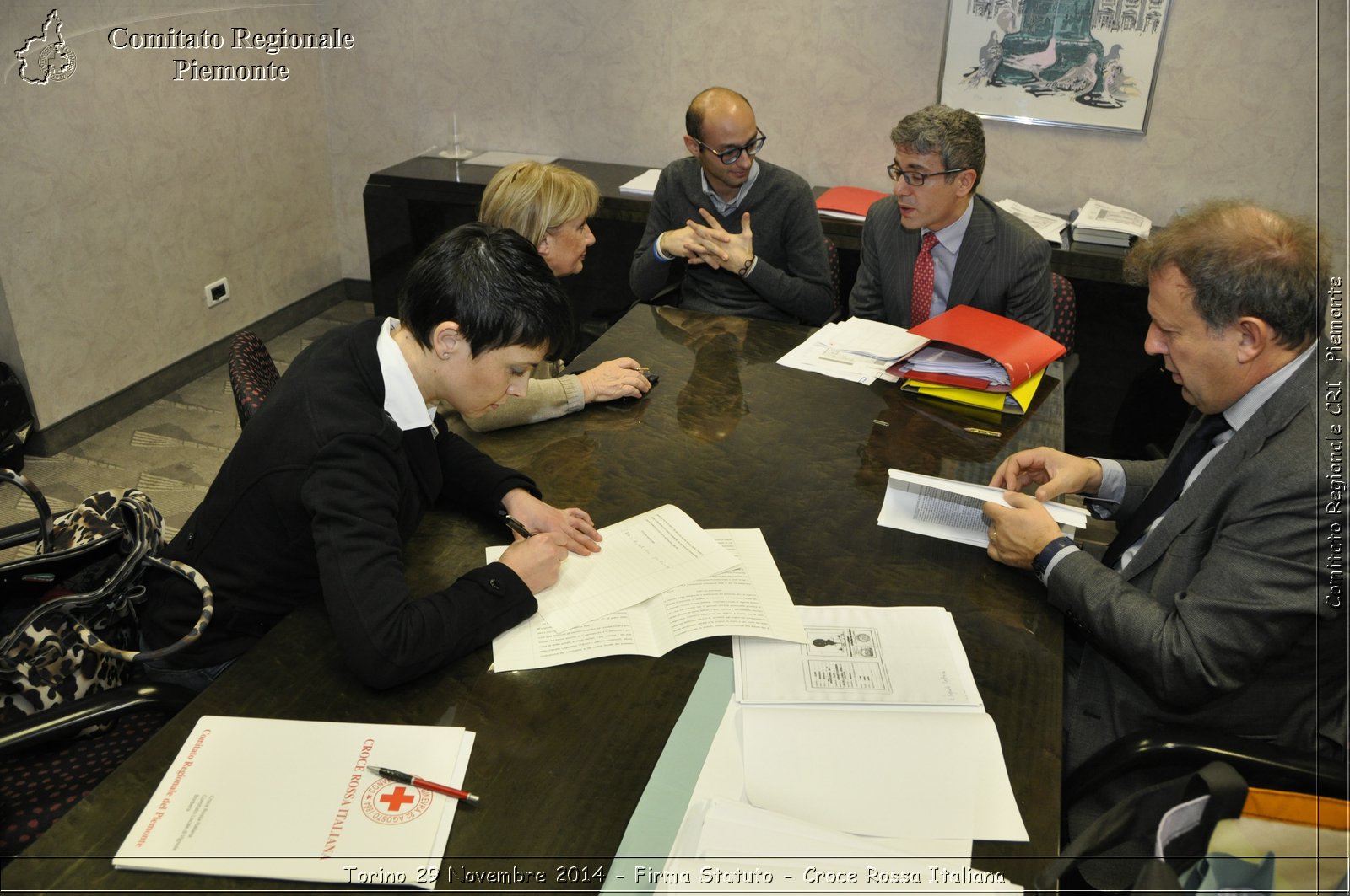 Torino 29 Novembre 2014 - Firma Statuto - Croce Rossa Italiana- Comitato Regionale del Piemonte