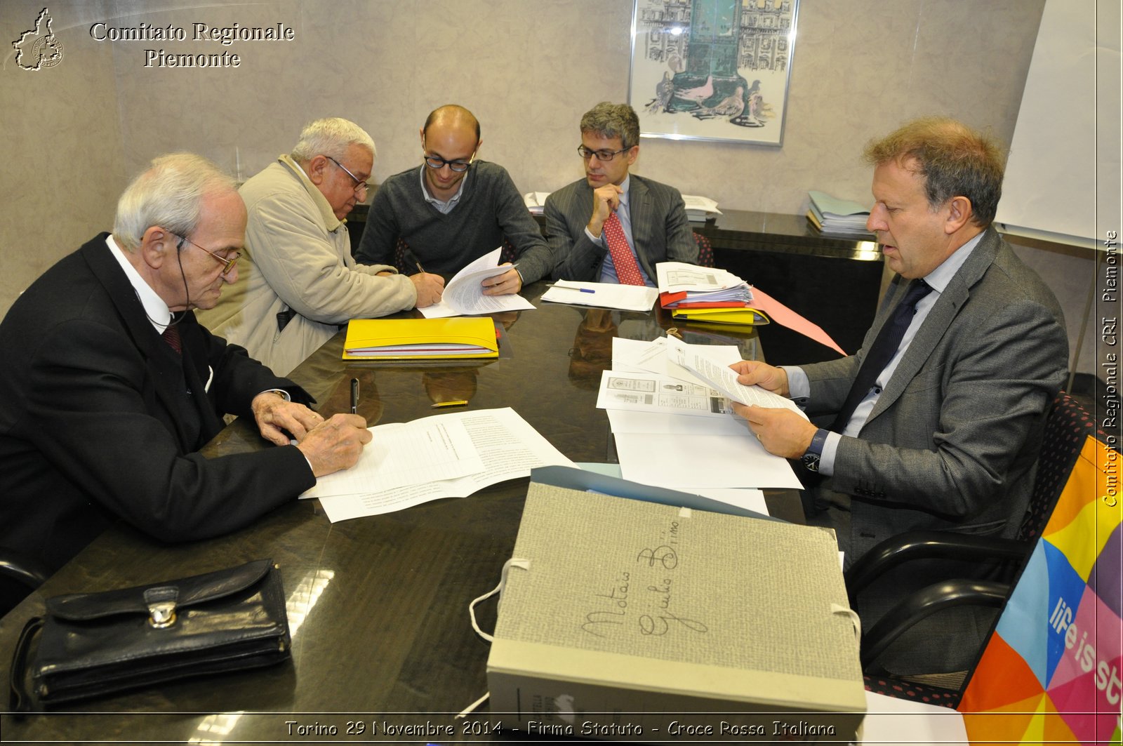 Torino 29 Novembre 2014 - Firma Statuto - Croce Rossa Italiana- Comitato Regionale del Piemonte