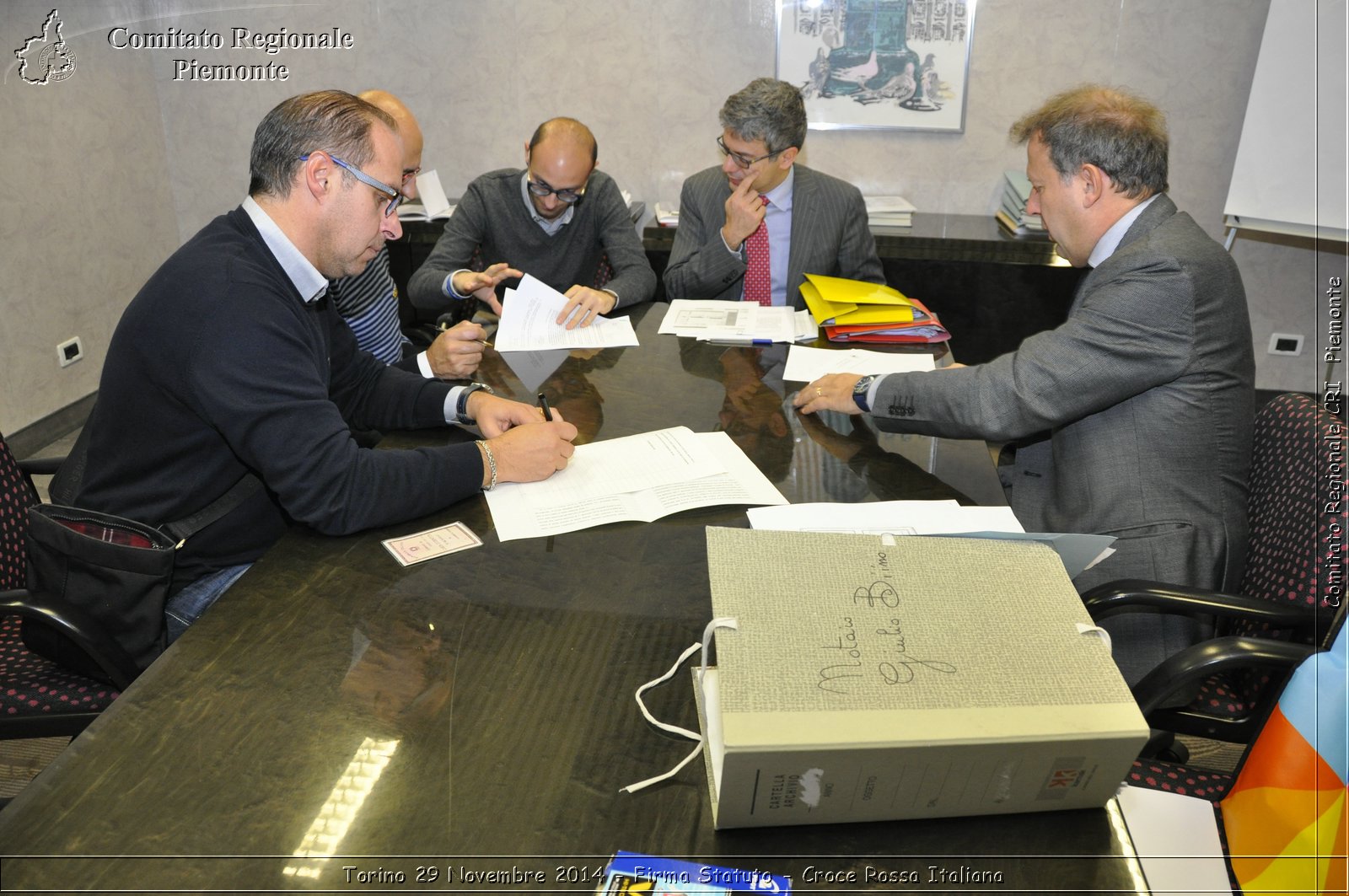 Torino 29 Novembre 2014 - Firma Statuto - Croce Rossa Italiana- Comitato Regionale del Piemonte