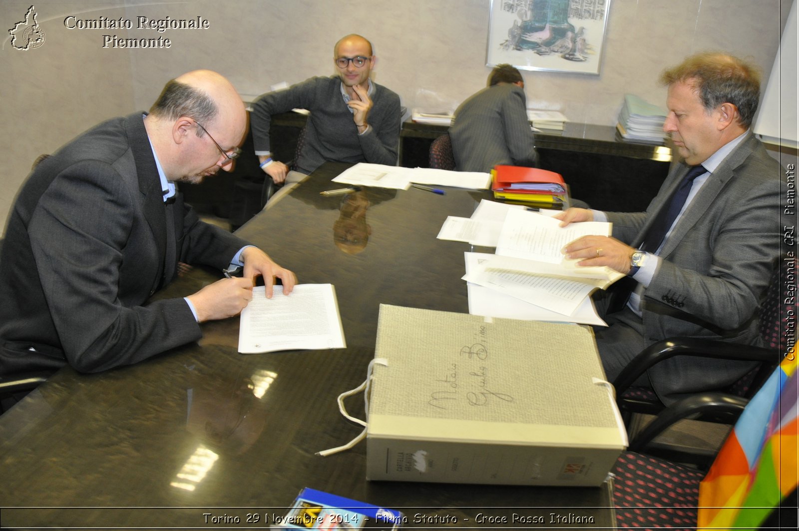 Torino 29 Novembre 2014 - Firma Statuto - Croce Rossa Italiana- Comitato Regionale del Piemonte