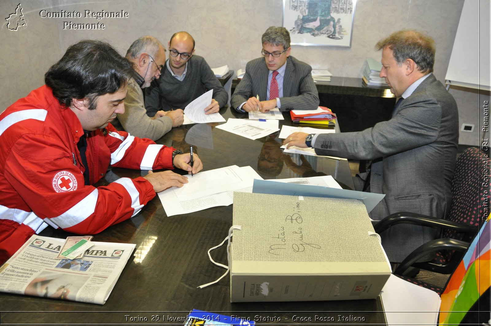 Torino 29 Novembre 2014 - Firma Statuto - Croce Rossa Italiana- Comitato Regionale del Piemonte