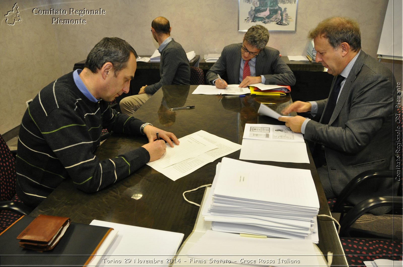 Torino 29 Novembre 2014 - Firma Statuto - Croce Rossa Italiana- Comitato Regionale del Piemonte