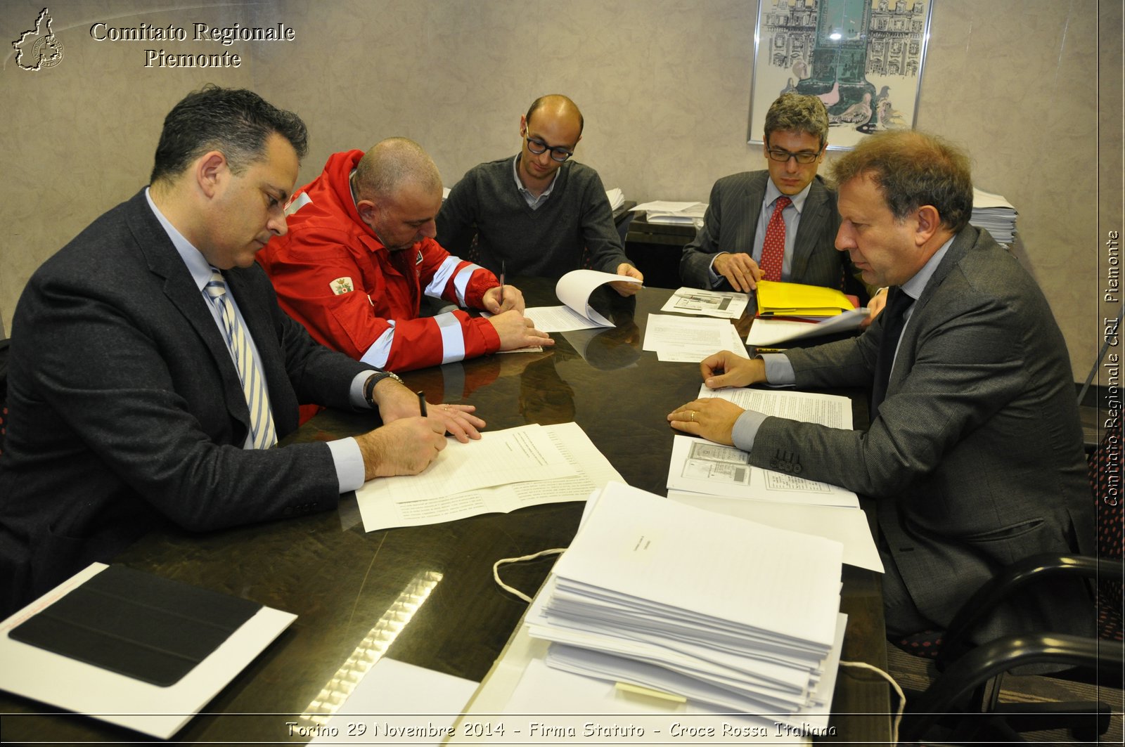 Torino 29 Novembre 2014 - Firma Statuto - Croce Rossa Italiana- Comitato Regionale del Piemonte