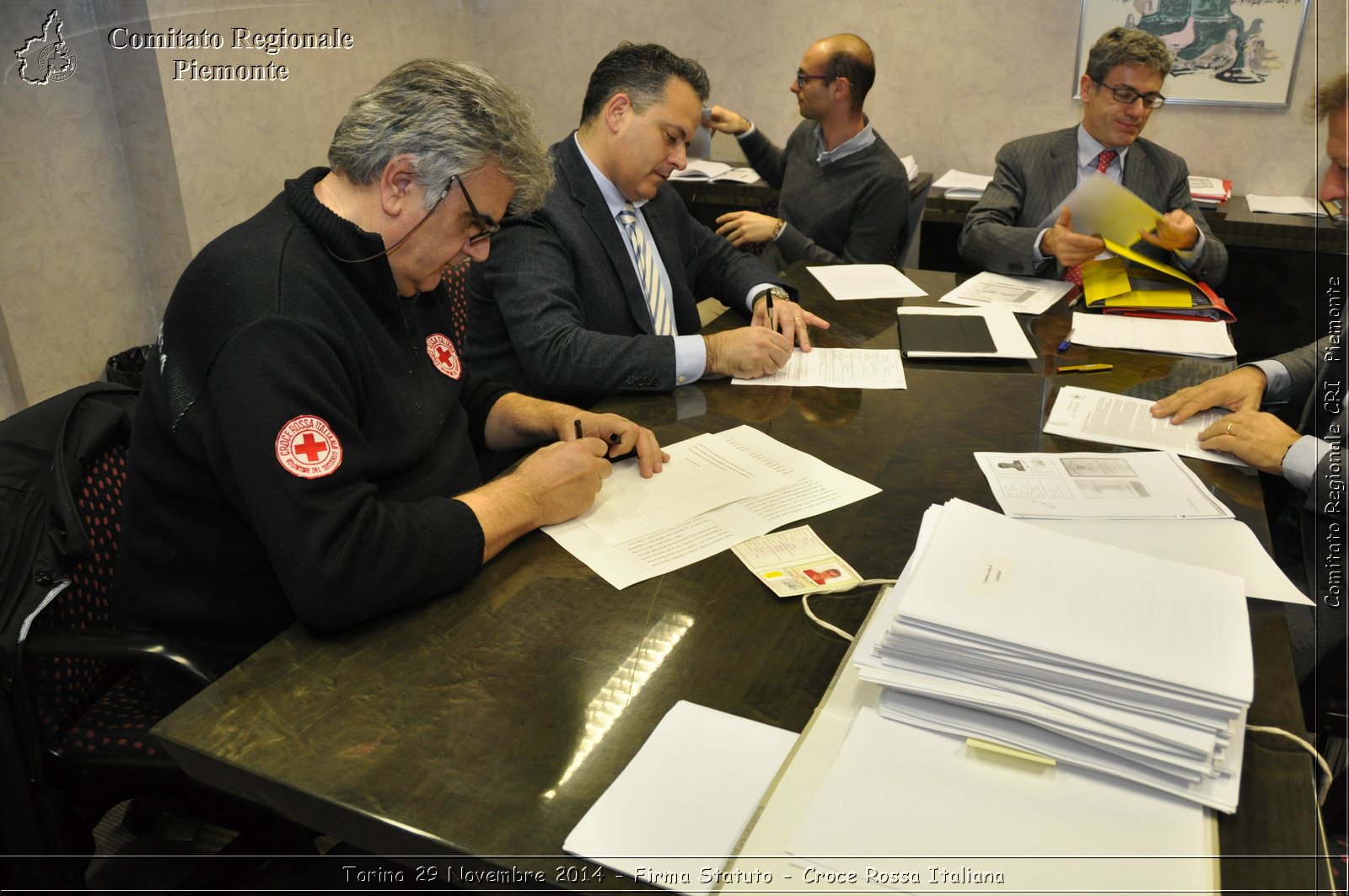 Torino 29 Novembre 2014 - Firma Statuto - Croce Rossa Italiana- Comitato Regionale del Piemonte