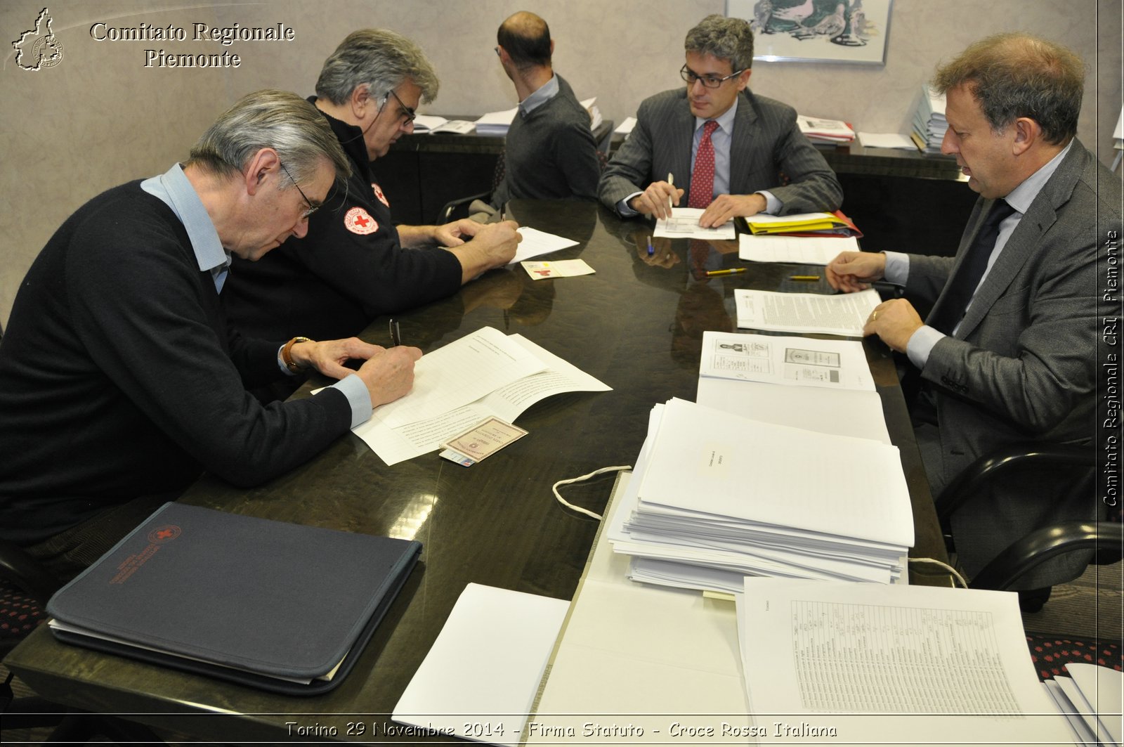 Torino 29 Novembre 2014 - Firma Statuto - Croce Rossa Italiana- Comitato Regionale del Piemonte