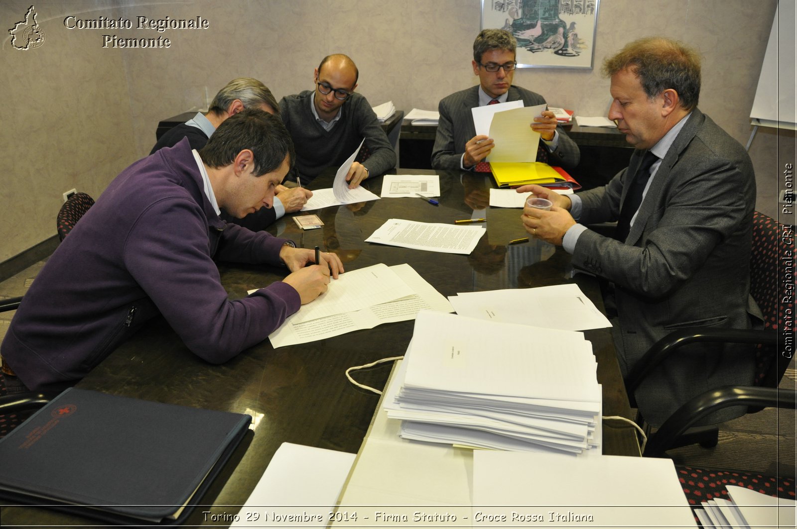 Torino 29 Novembre 2014 - Firma Statuto - Croce Rossa Italiana- Comitato Regionale del Piemonte