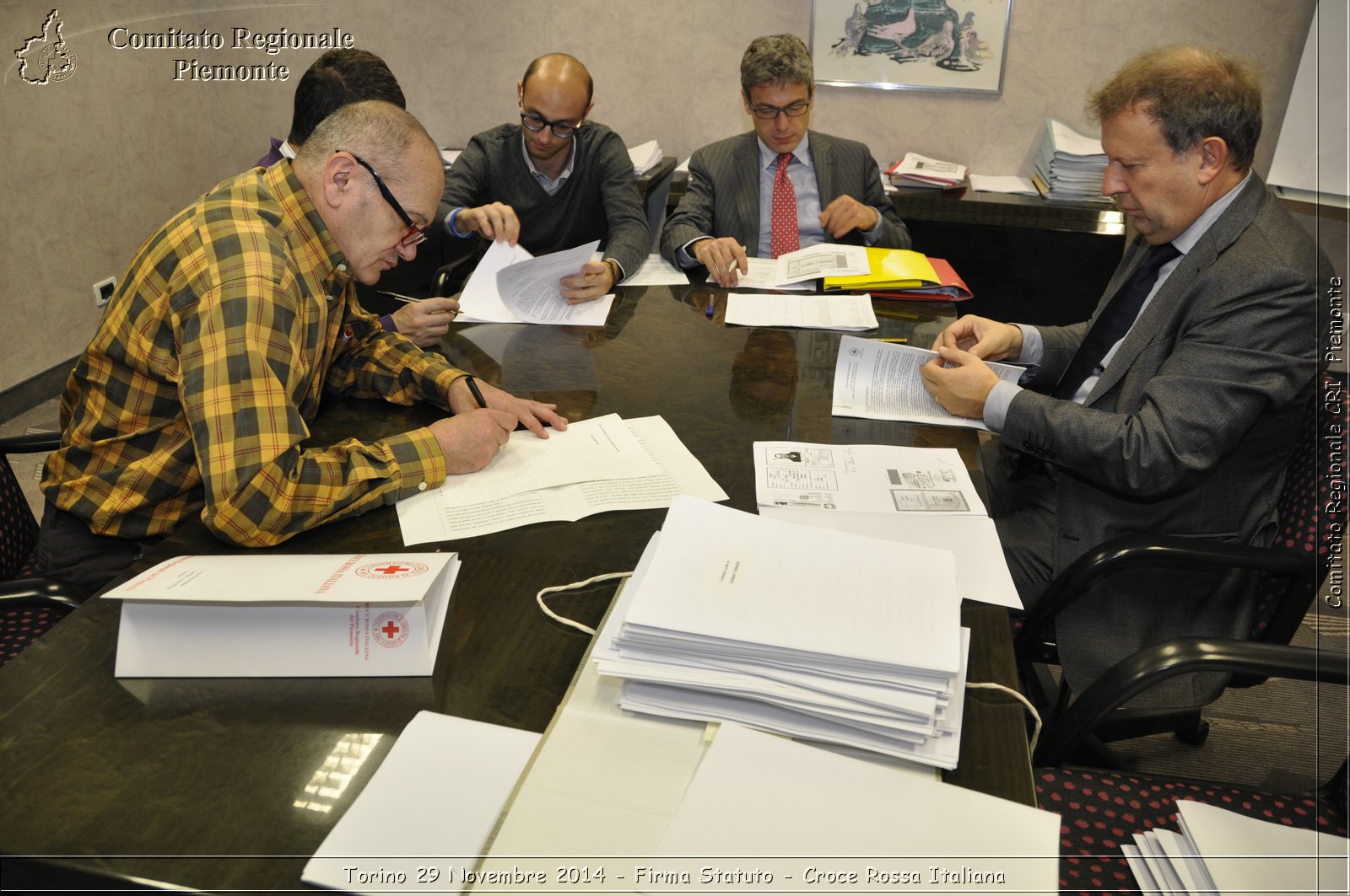 Torino 29 Novembre 2014 - Firma Statuto - Croce Rossa Italiana- Comitato Regionale del Piemonte