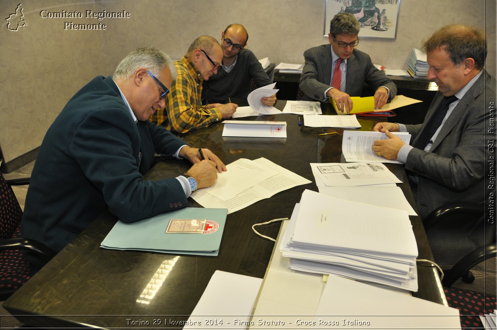 Torino 29 Novembre 2014 - Firma Statuto - Croce Rossa Italiana- Comitato Regionale del Piemonte