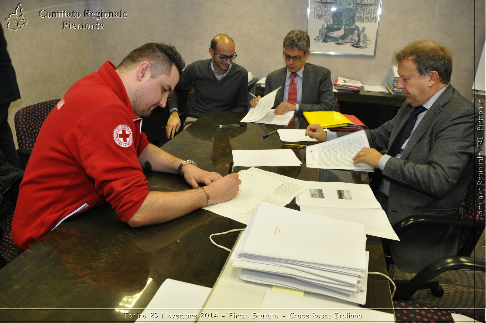 Torino 29 Novembre 2014 - Firma Statuto - Croce Rossa Italiana- Comitato Regionale del Piemonte