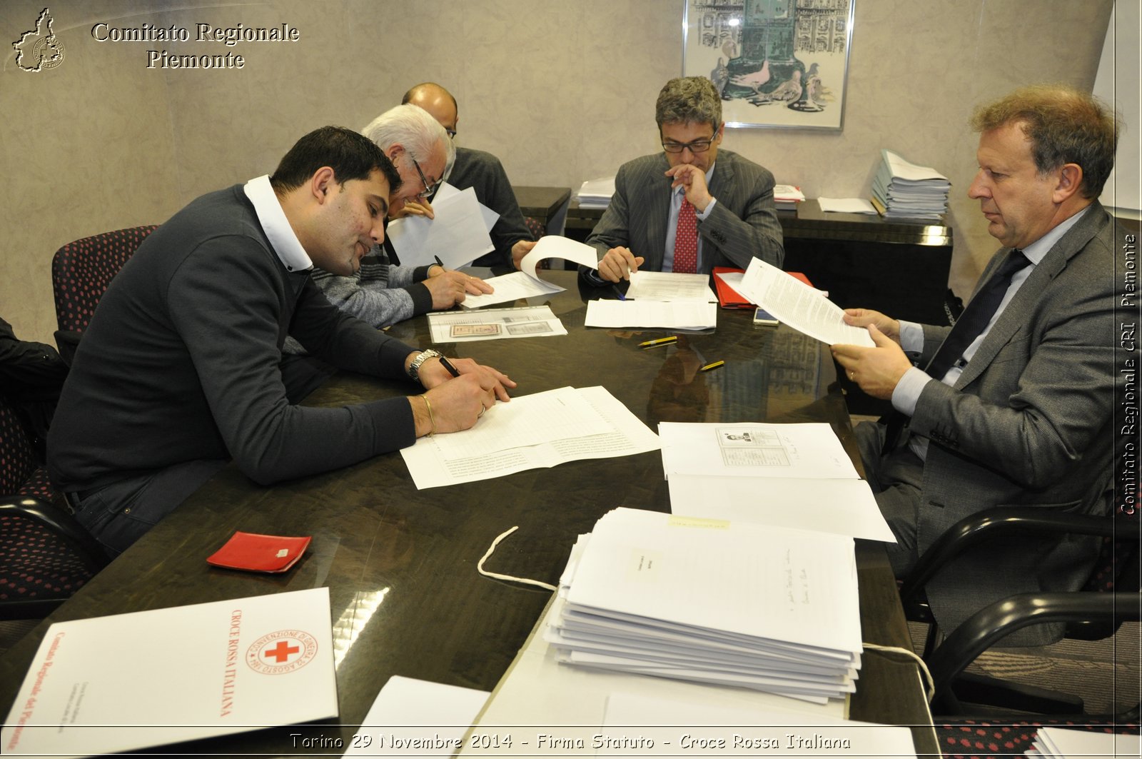 Torino 29 Novembre 2014 - Firma Statuto - Croce Rossa Italiana- Comitato Regionale del Piemonte