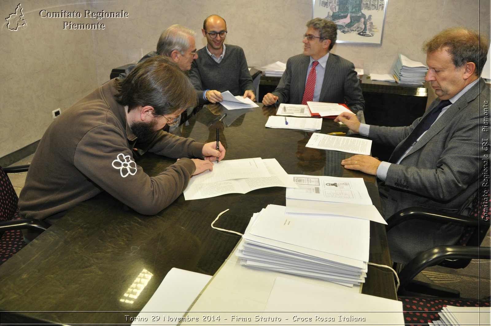 Torino 29 Novembre 2014 - Firma Statuto - Croce Rossa Italiana- Comitato Regionale del Piemonte