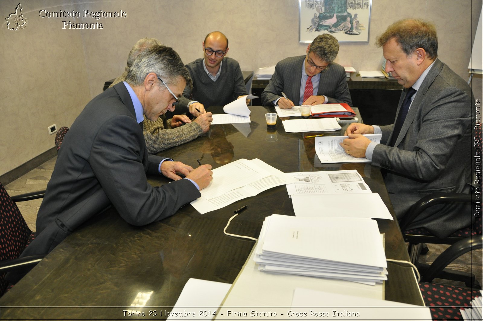 Torino 29 Novembre 2014 - Firma Statuto - Croce Rossa Italiana- Comitato Regionale del Piemonte