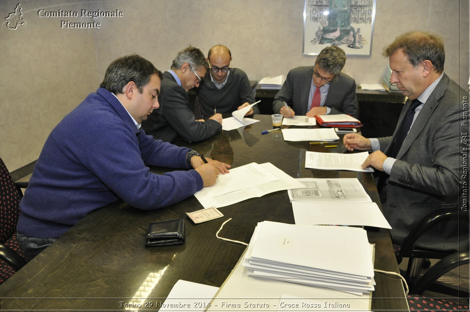 Torino 29 Novembre 2014 - Firma Statuto - Croce Rossa Italiana- Comitato Regionale del Piemonte