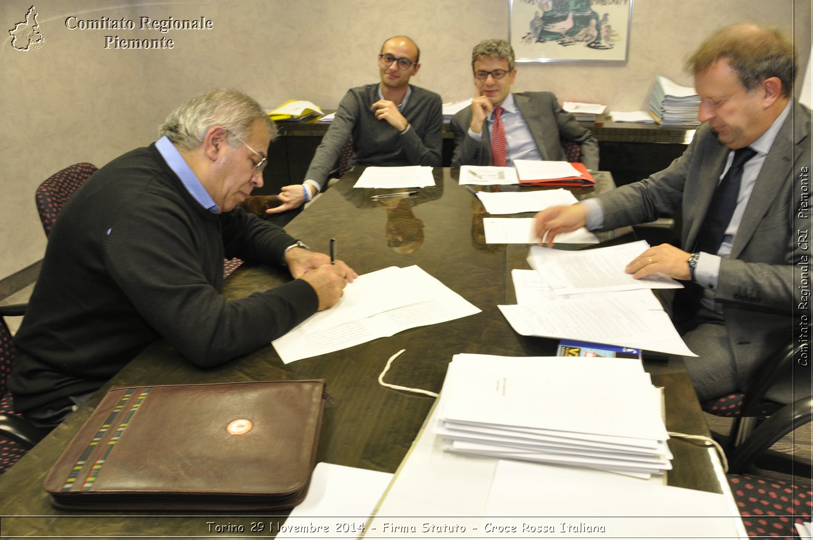 Torino 29 Novembre 2014 - Firma Statuto - Croce Rossa Italiana- Comitato Regionale del Piemonte