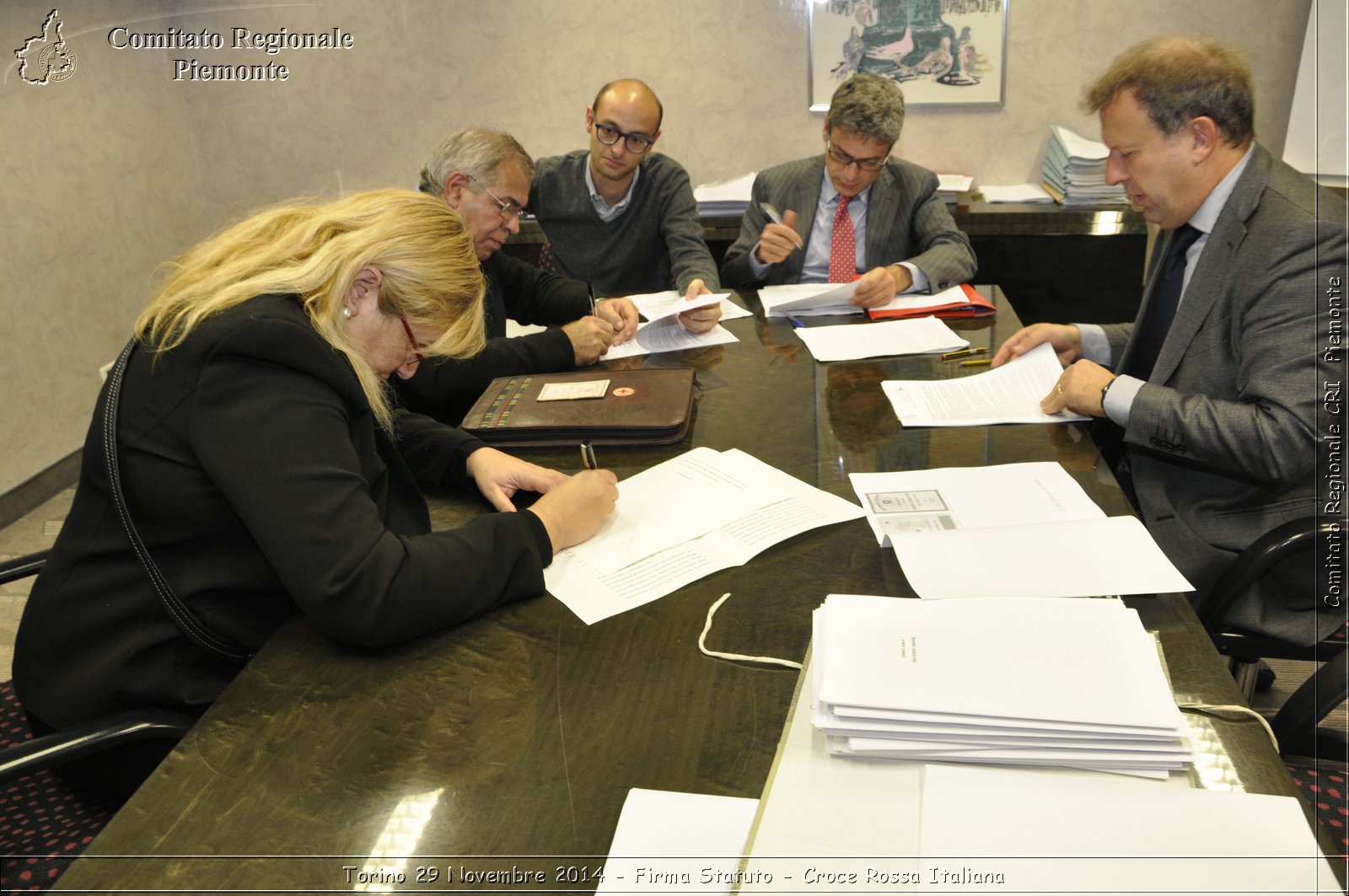 Torino 29 Novembre 2014 - Firma Statuto - Croce Rossa Italiana- Comitato Regionale del Piemonte