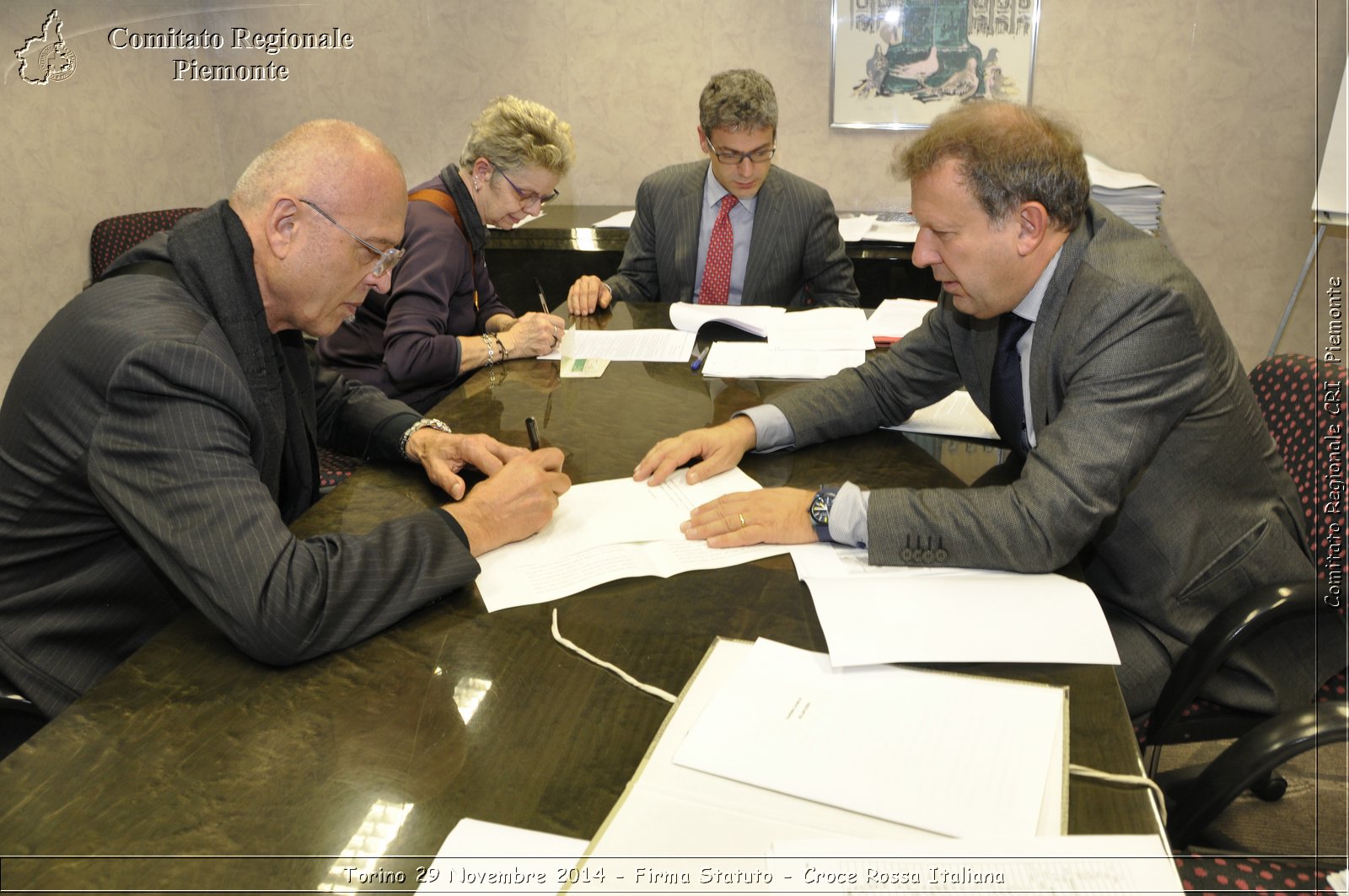 Torino 29 Novembre 2014 - Firma Statuto - Croce Rossa Italiana- Comitato Regionale del Piemonte