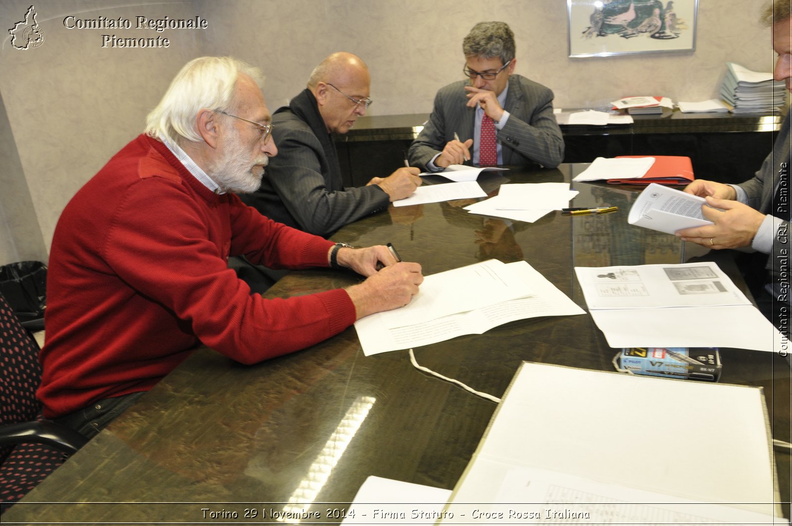 Torino 29 Novembre 2014 - Firma Statuto - Croce Rossa Italiana- Comitato Regionale del Piemonte