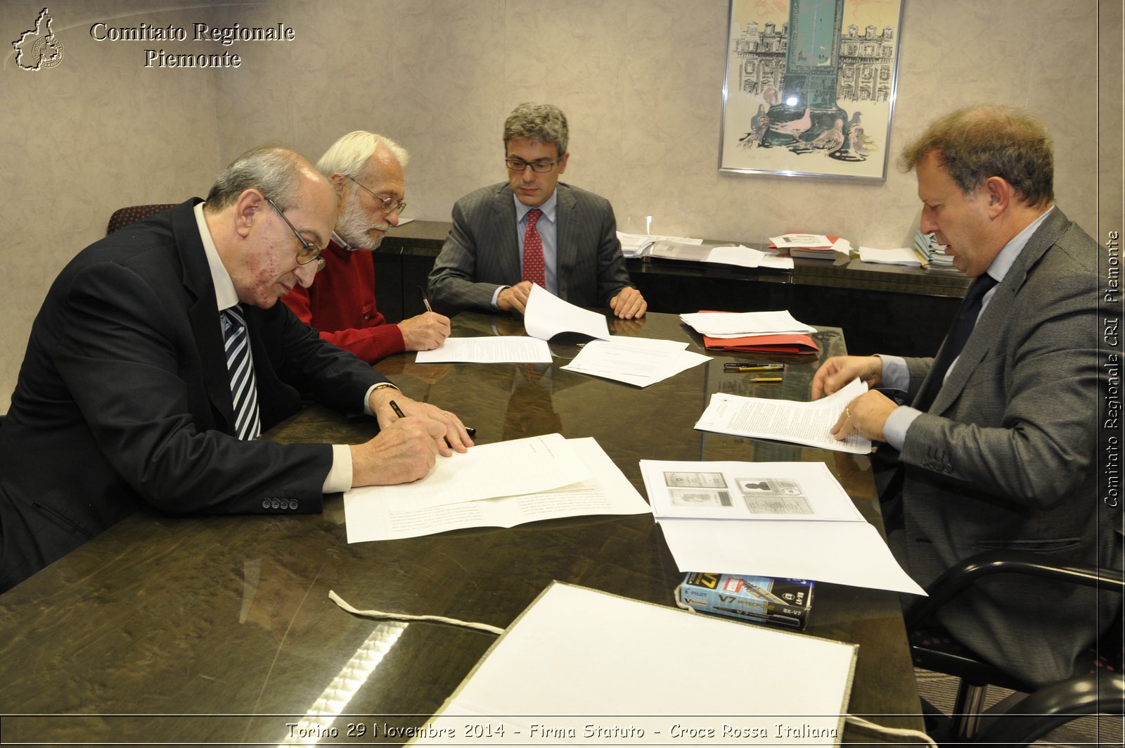 Torino 29 Novembre 2014 - Firma Statuto - Croce Rossa Italiana- Comitato Regionale del Piemonte