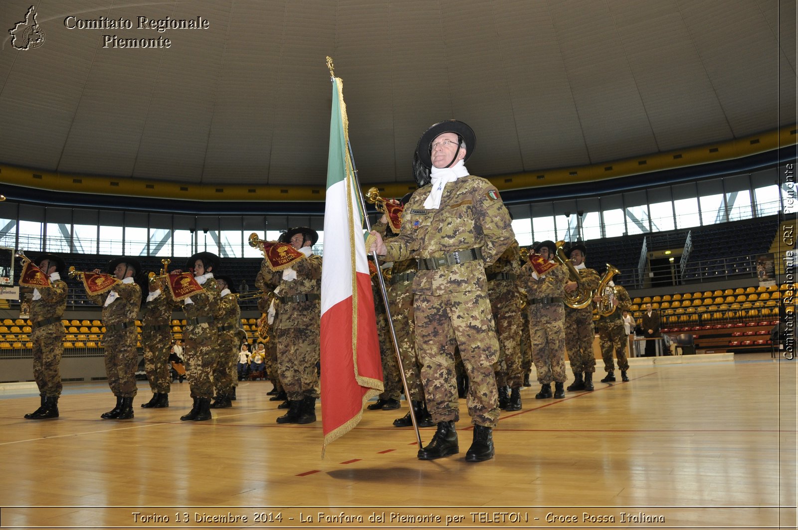 Torino 13 Dicembre 2014 - La Fanfara del Piemonte per TELETON - Croce Rossa Italiana- Comitato Regionale del Piemonte