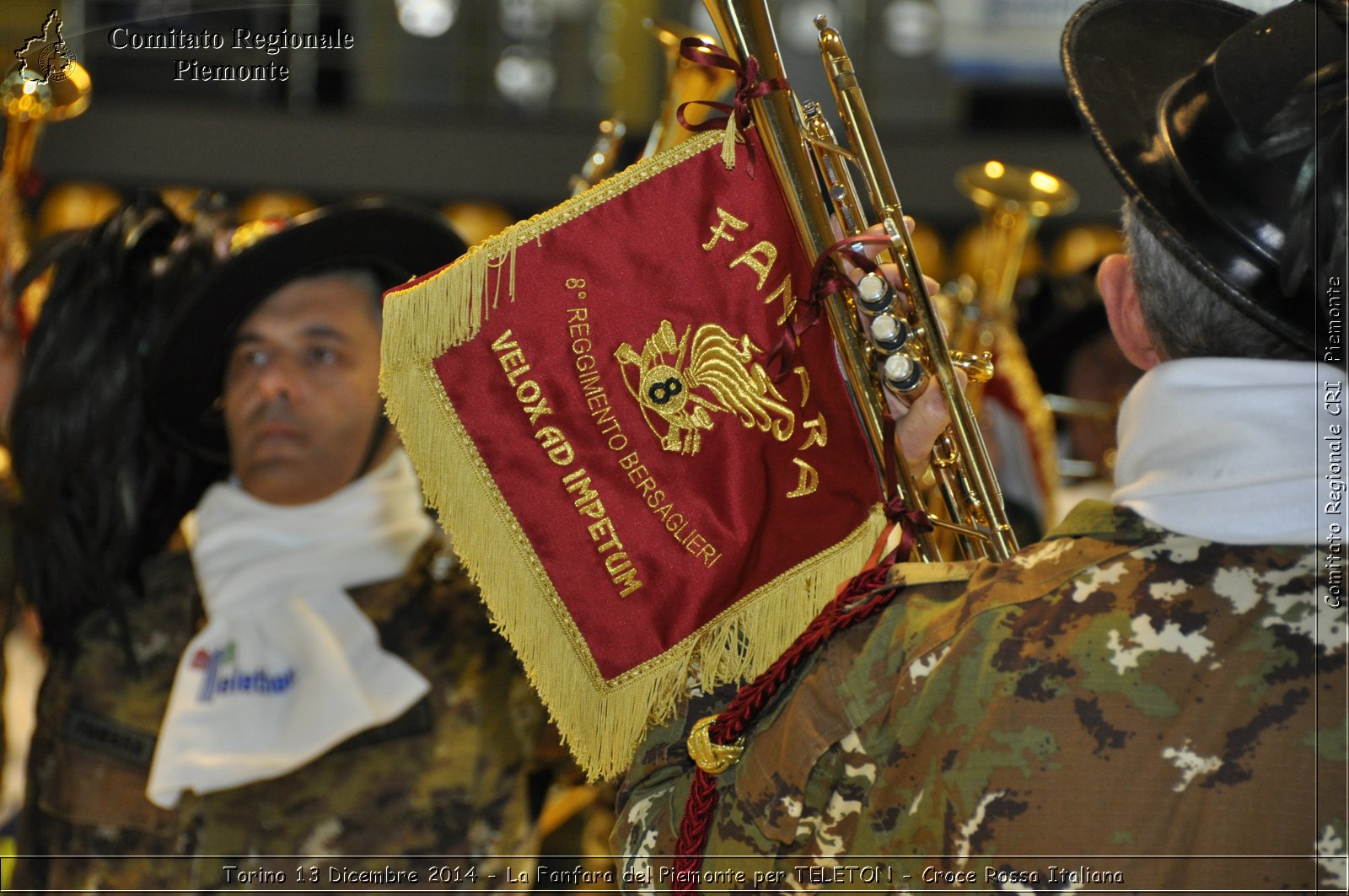 Torino 13 Dicembre 2014 - La Fanfara del Piemonte per TELETON - Croce Rossa Italiana- Comitato Regionale del Piemonte