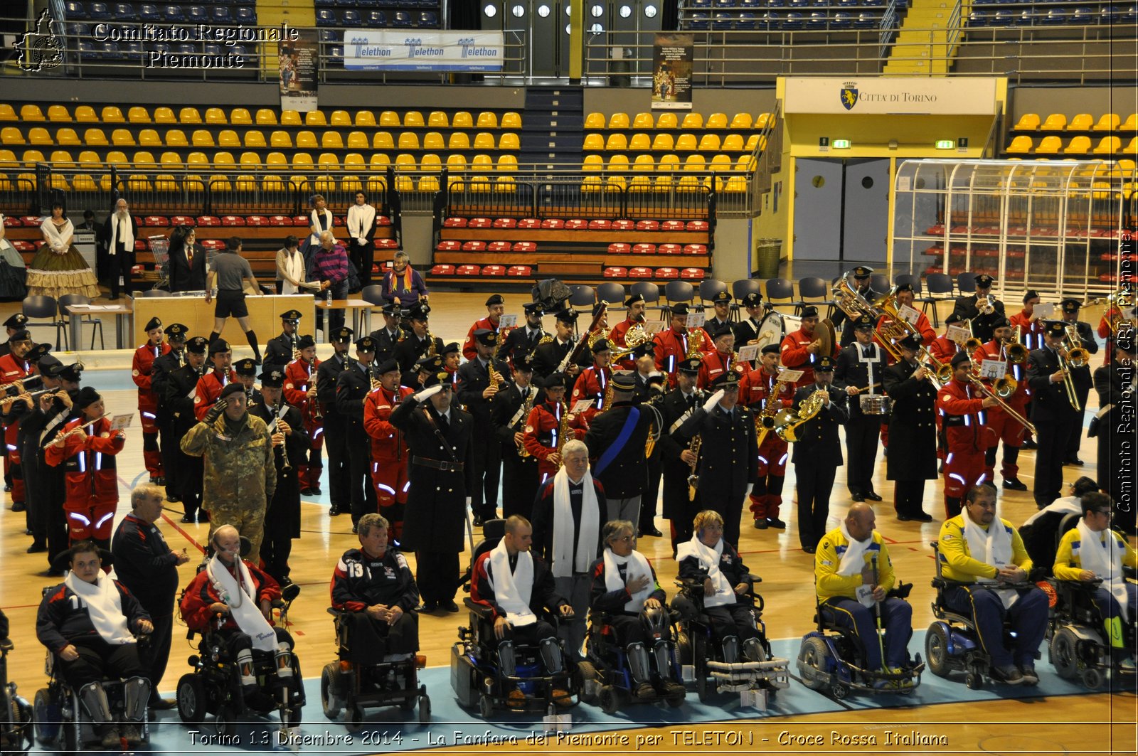 Torino 13 Dicembre 2014 - La Fanfara del Piemonte per TELETON - Croce Rossa Italiana- Comitato Regionale del Piemonte