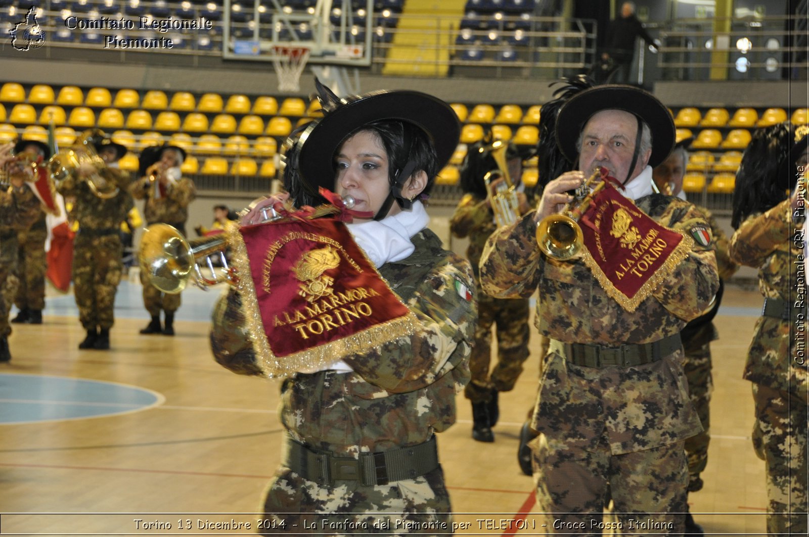 Torino 13 Dicembre 2014 - La Fanfara del Piemonte per TELETON - Croce Rossa Italiana- Comitato Regionale del Piemonte