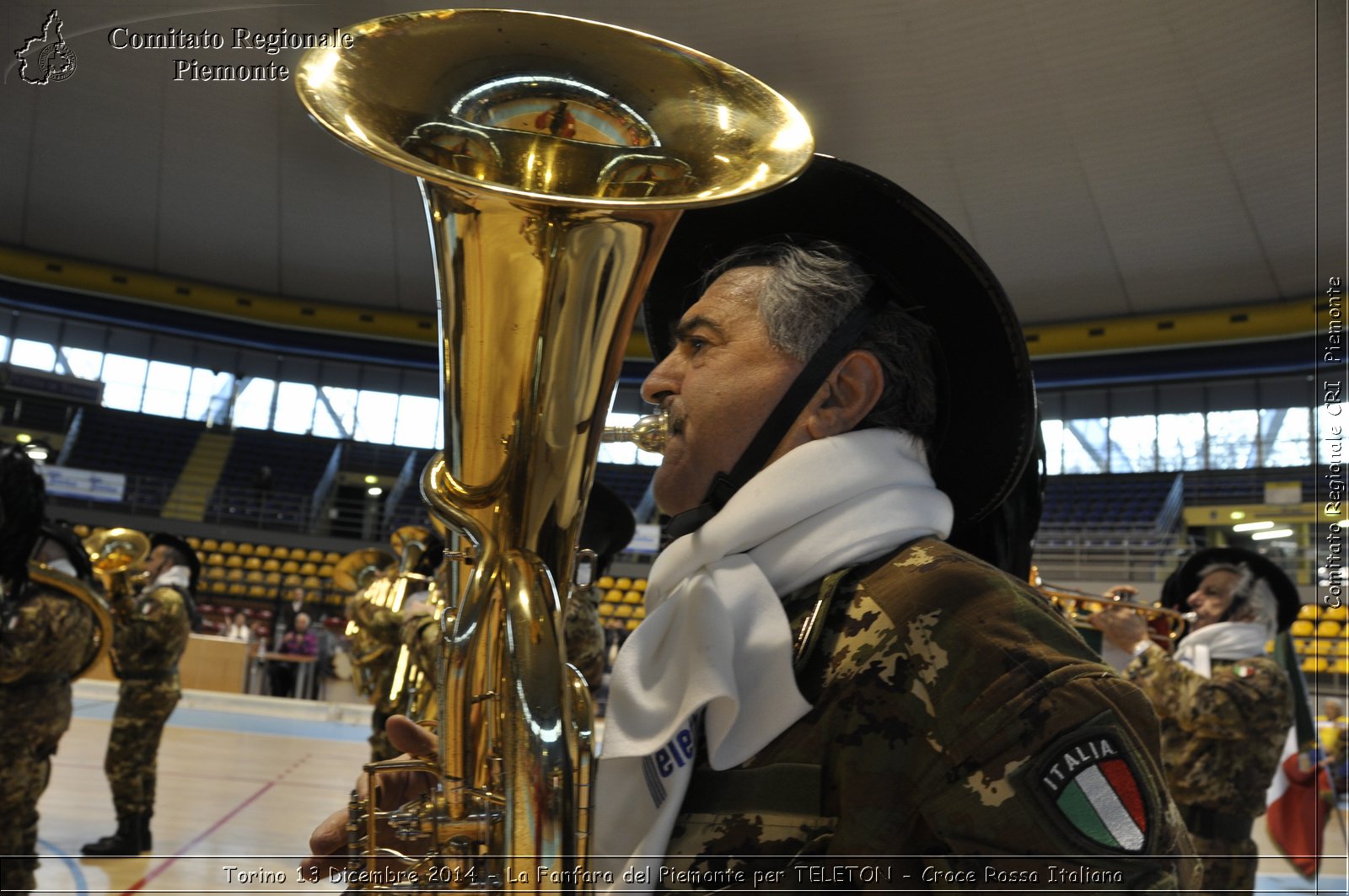 Torino 13 Dicembre 2014 - La Fanfara del Piemonte per TELETON - Croce Rossa Italiana- Comitato Regionale del Piemonte